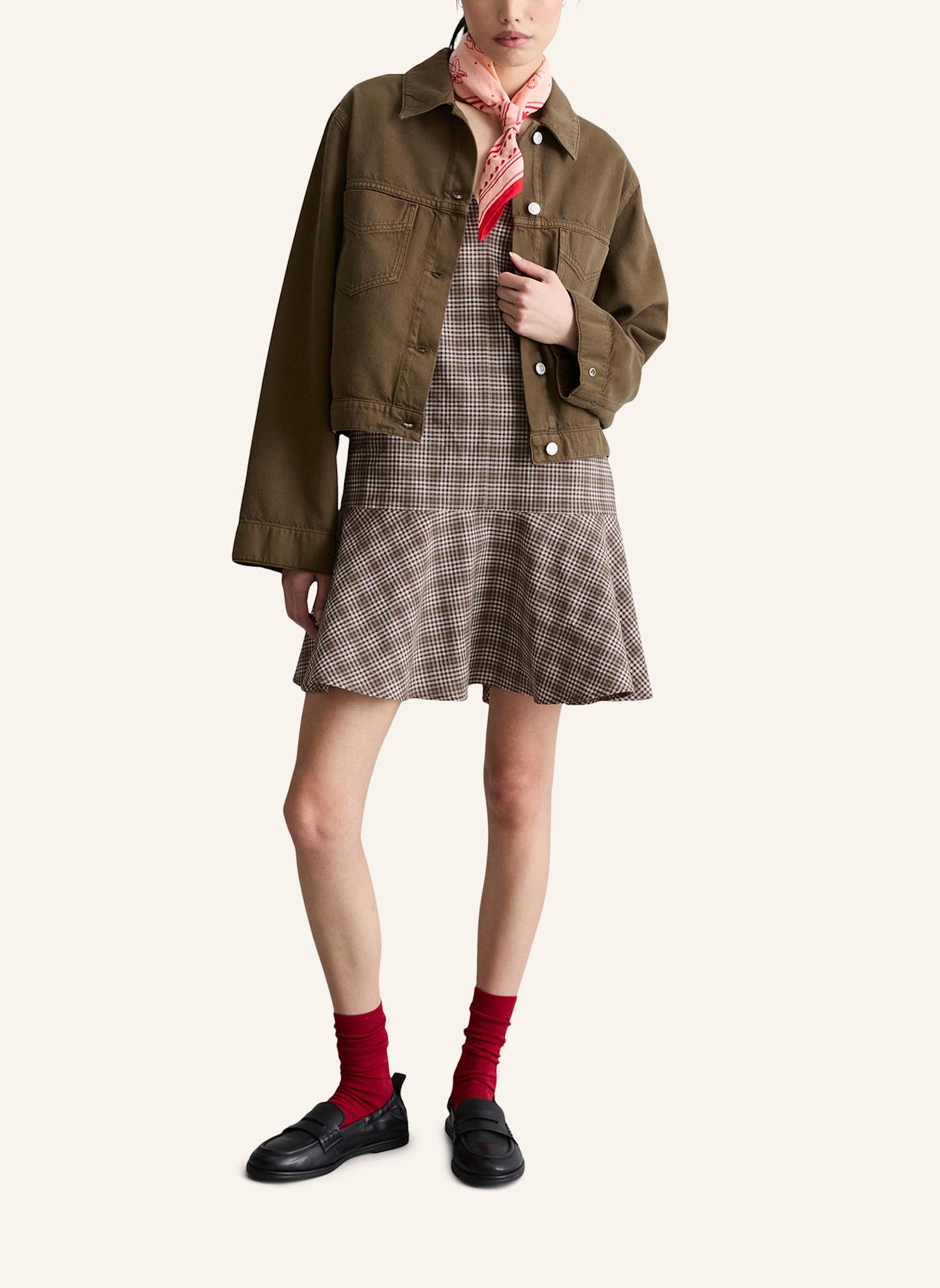 Marc O'Polo DENIM Jeansjacke: DUNKELBRAUN