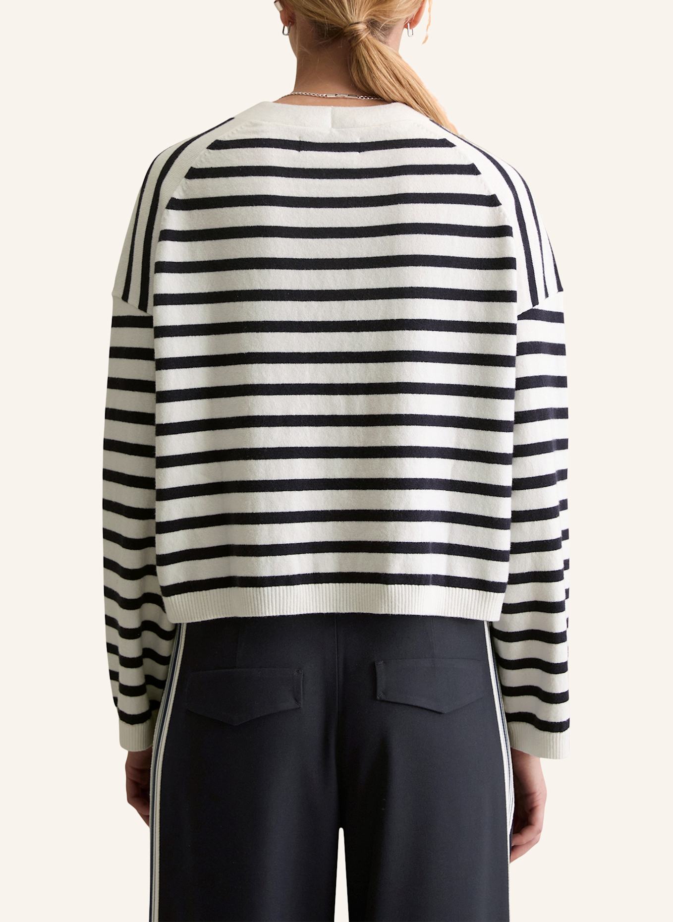 Marc O'Polo DENIM Strickpolo: DUNKELBLAU