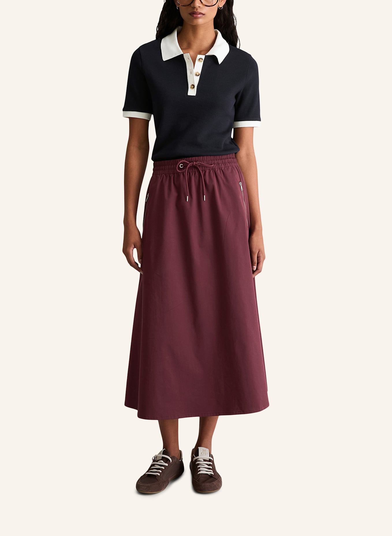 Marc O'Polo DENIM Rock: DUNKELROT