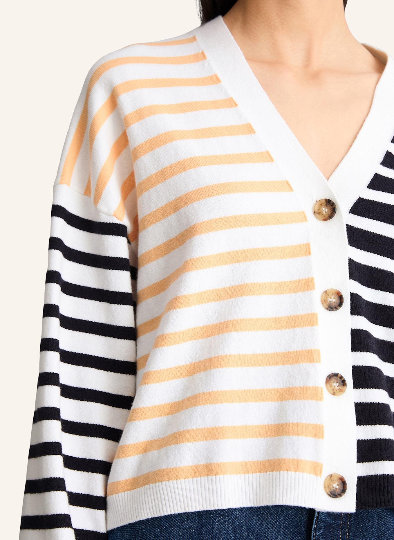 Marc O'Polo DENIM Strickpolo: ECRU