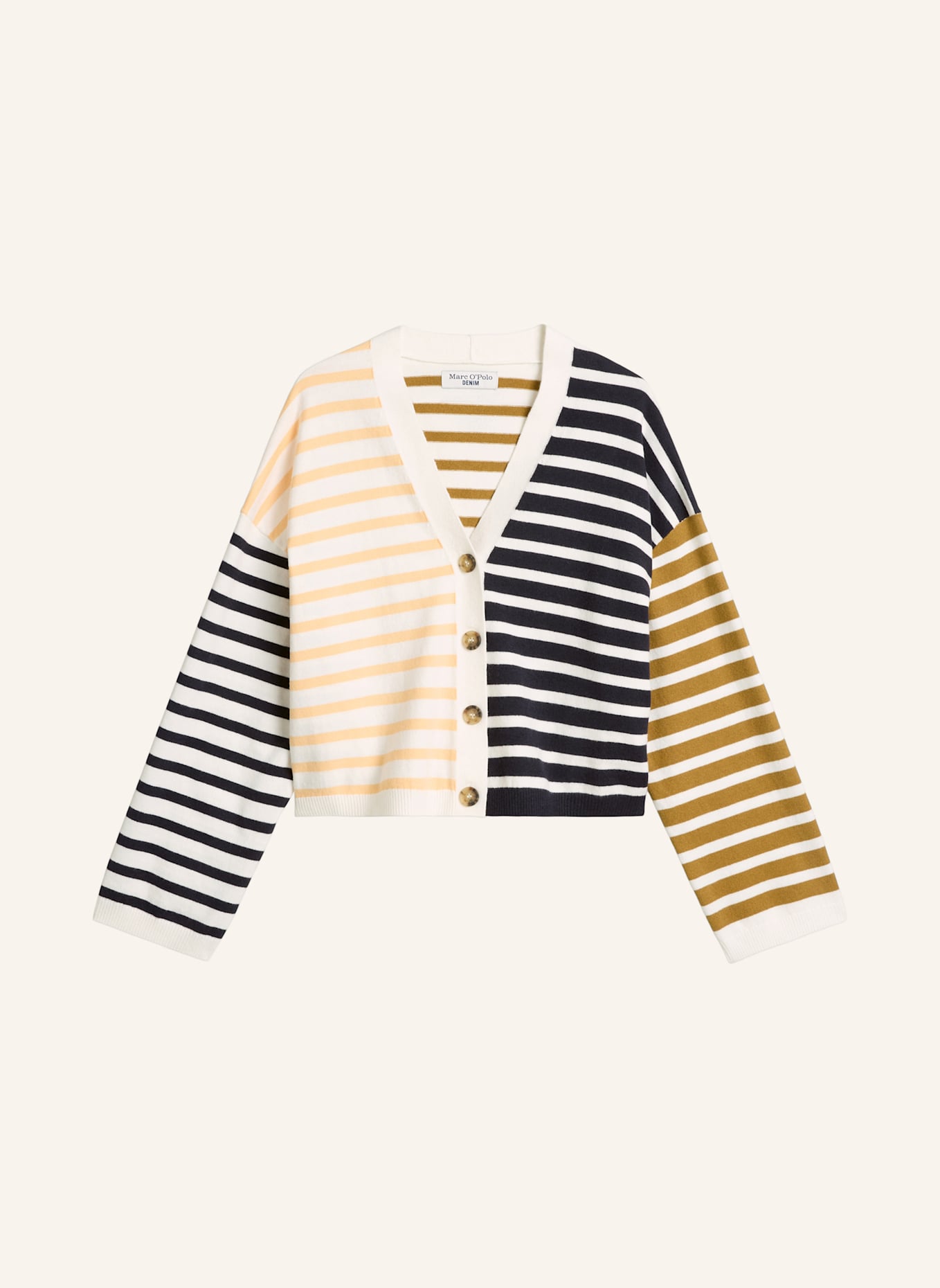 Marc O'Polo DENIM Strickpolo: ECRU