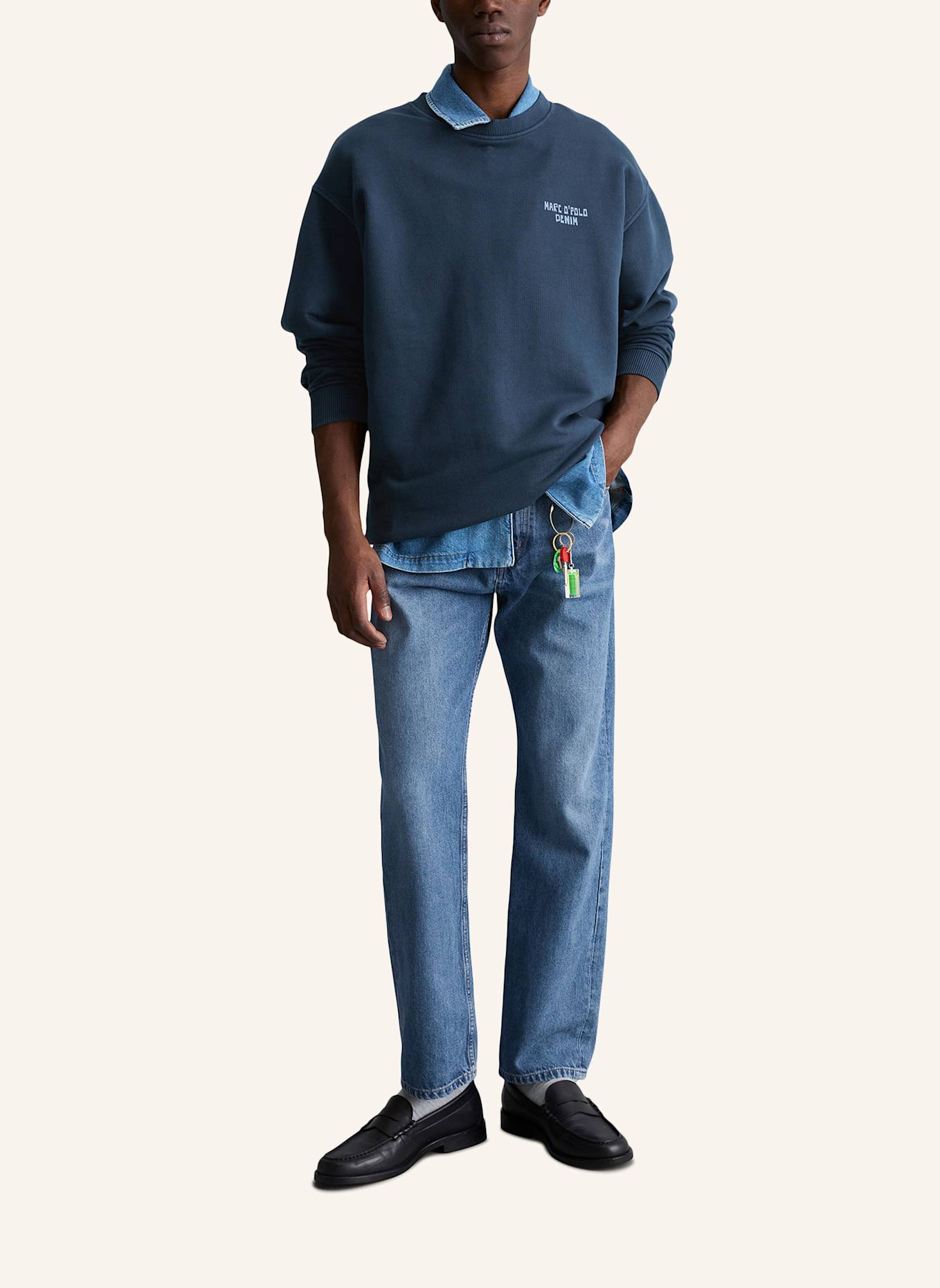 Marc O'Polo DENIM Sweatshirt: DUNKELGRÜN