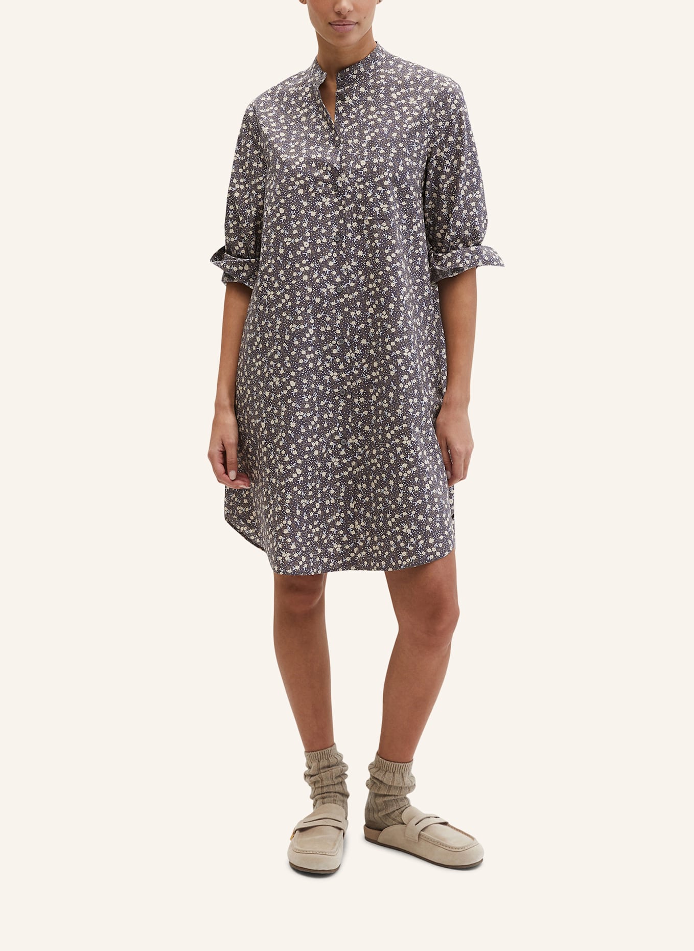 Marc O'Polo Hemdblusenkleid: GRAU