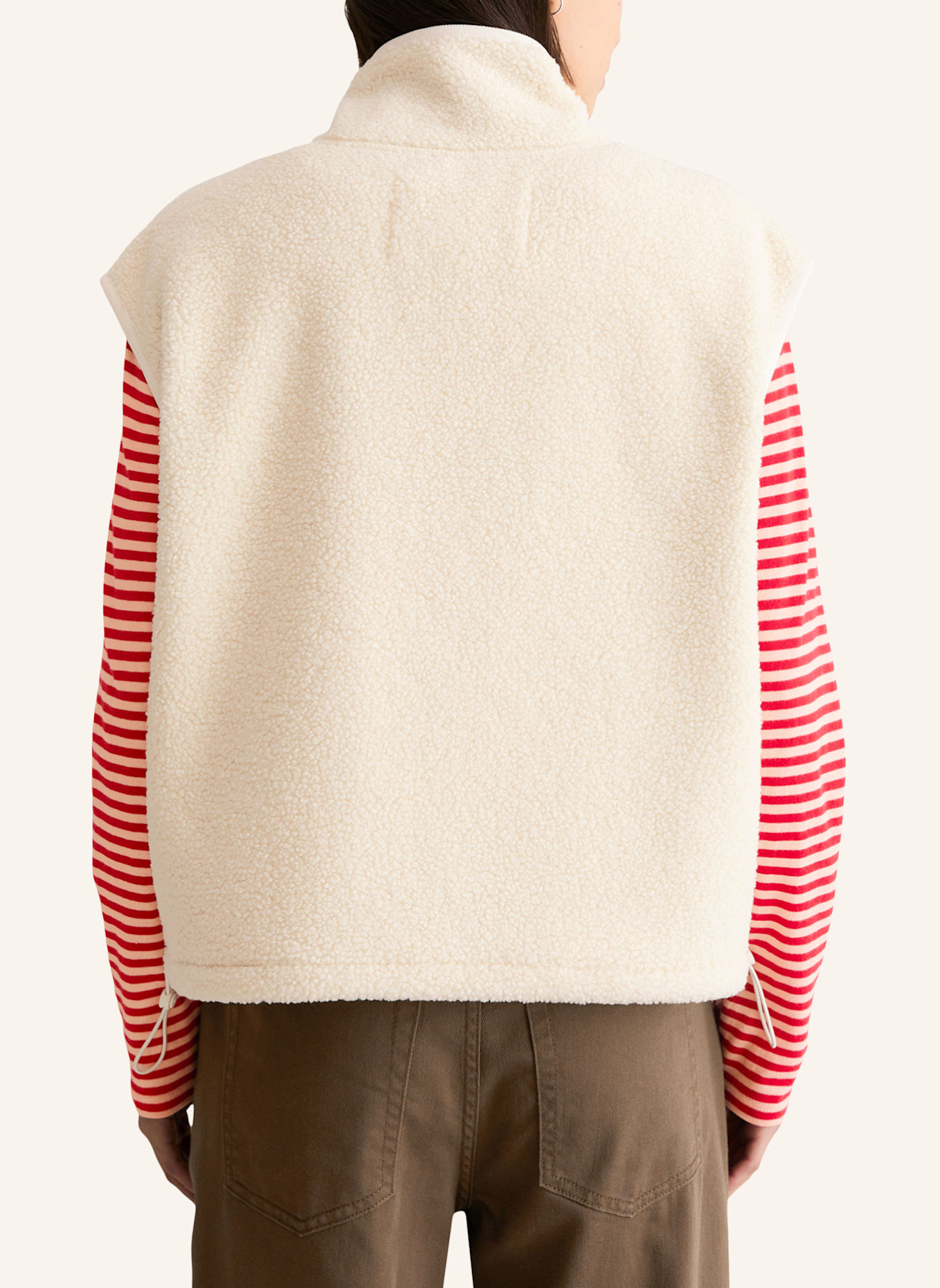 Marc O'Polo DENIM Teddyweste: ECRU