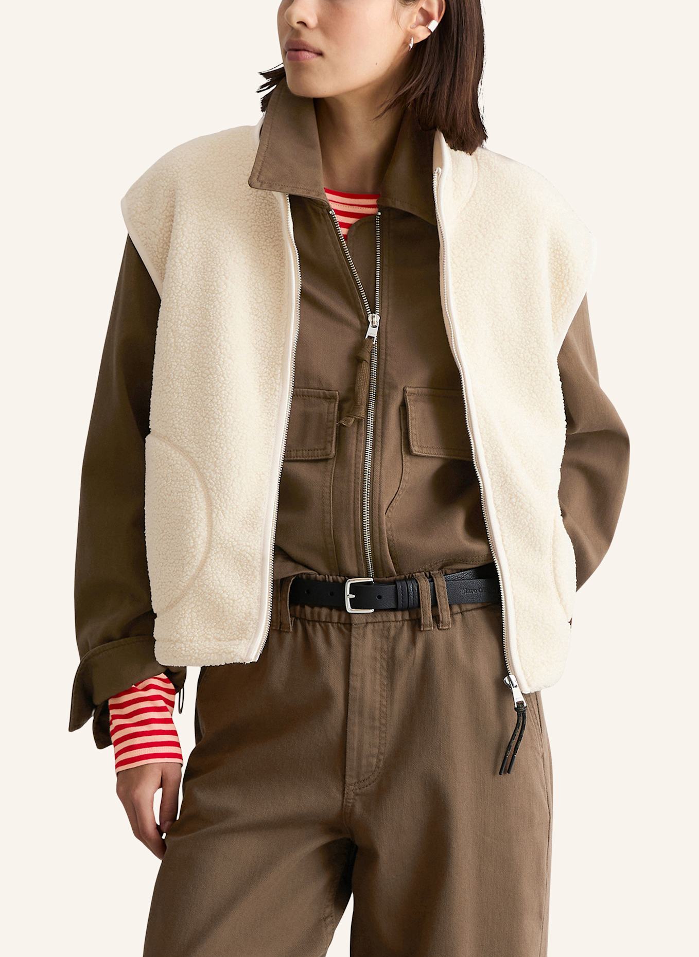 Marc O'Polo DENIM Teddyweste: ECRU