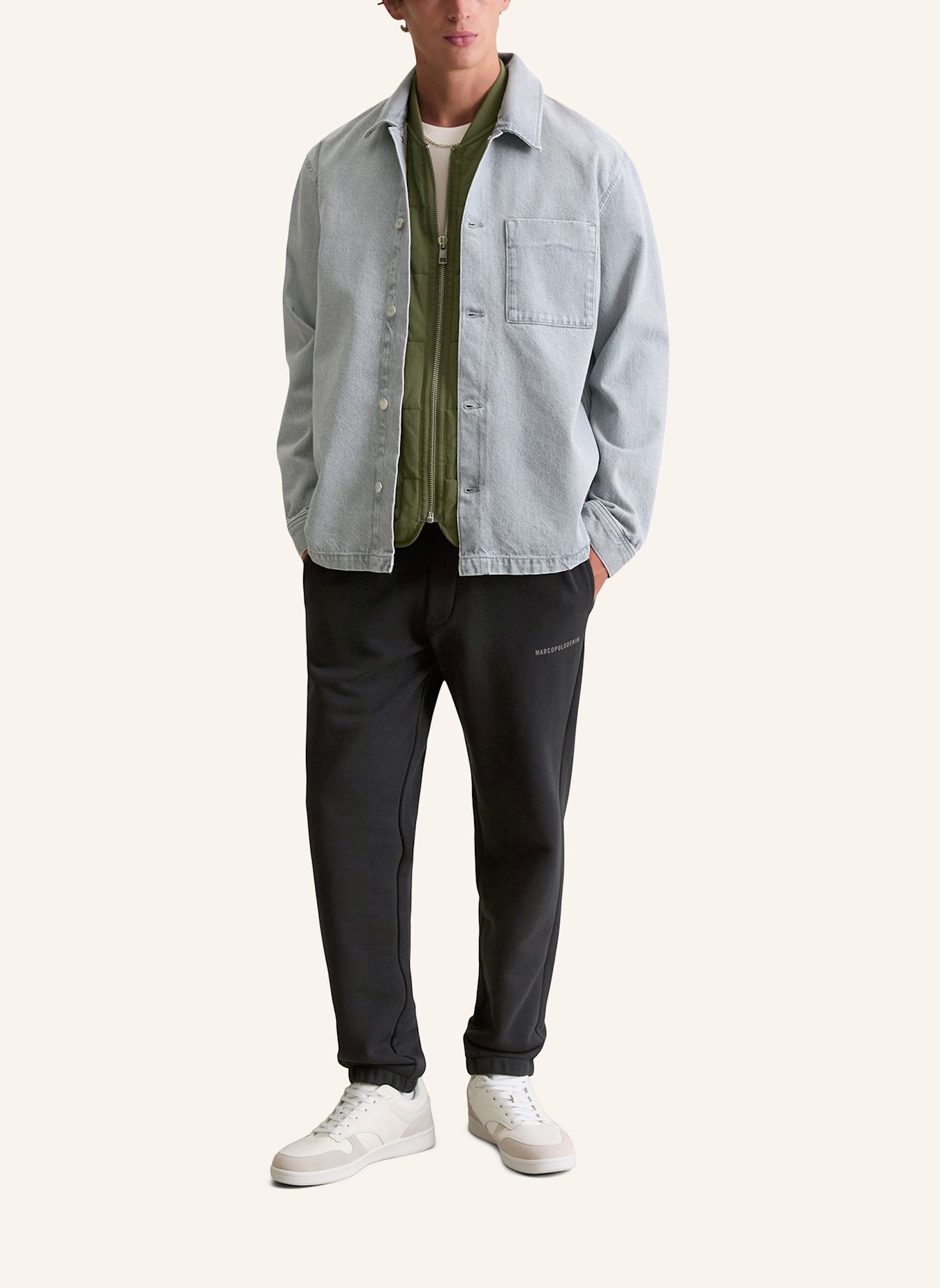 Marc O'Polo DENIM Overshirt: HELLGRAU