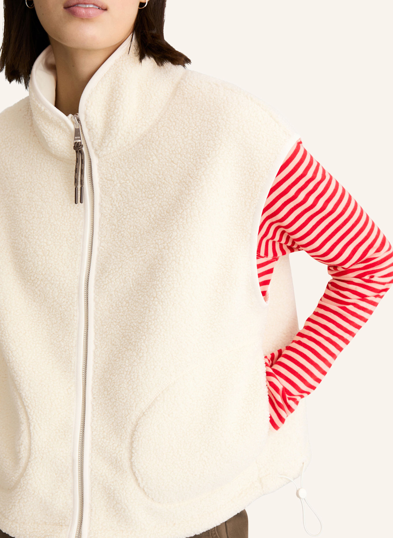 Marc O'Polo DENIM Teddyweste: ECRU