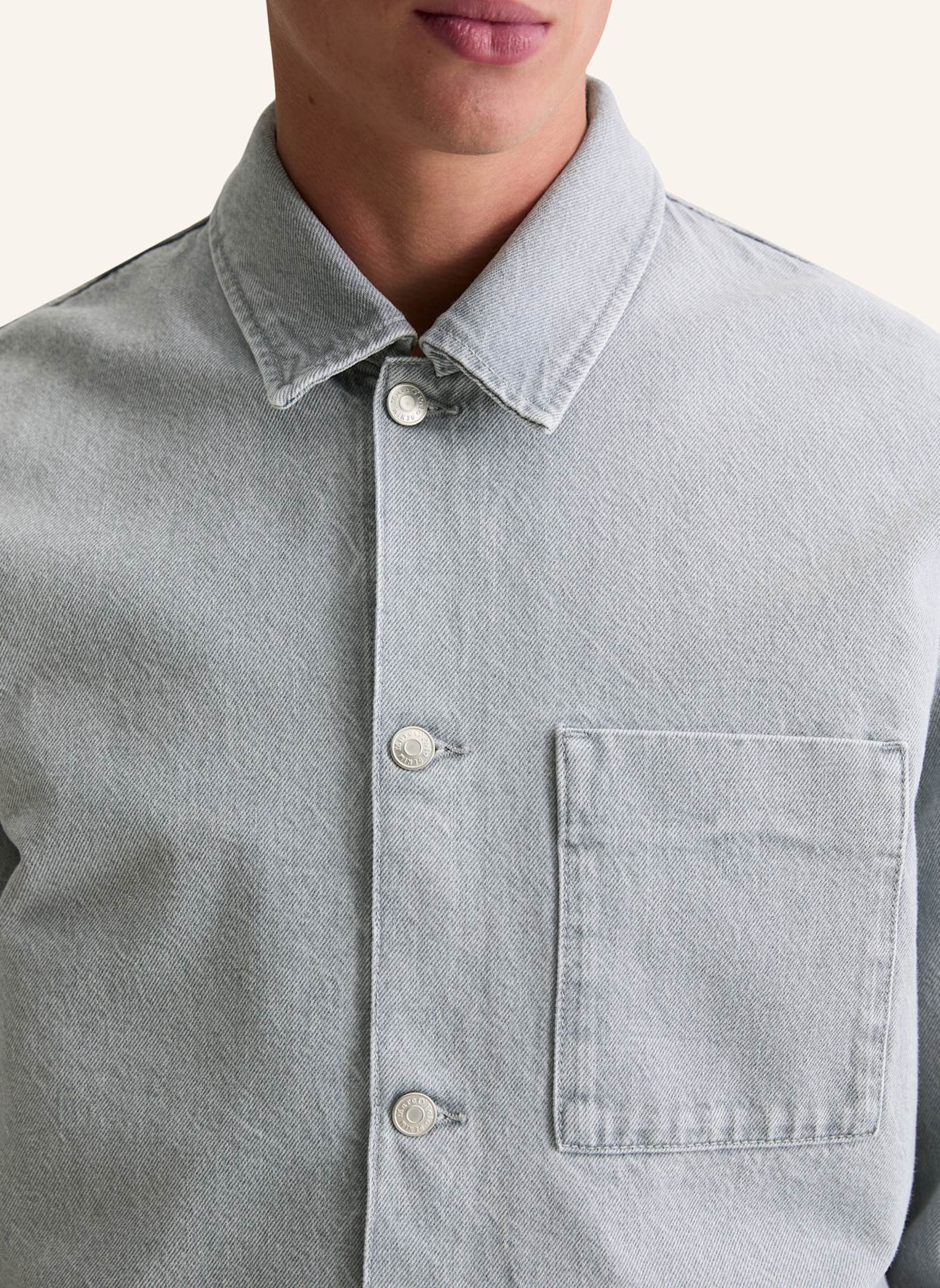 Marc O'Polo DENIM Overshirt: HELLGRAU