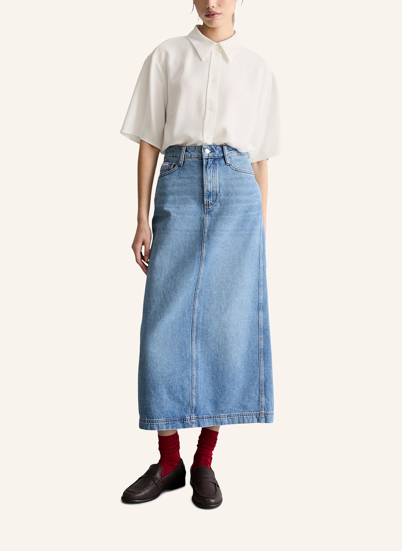 Marc O'Polo DENIM Maxi-Jeansrock: BLAU