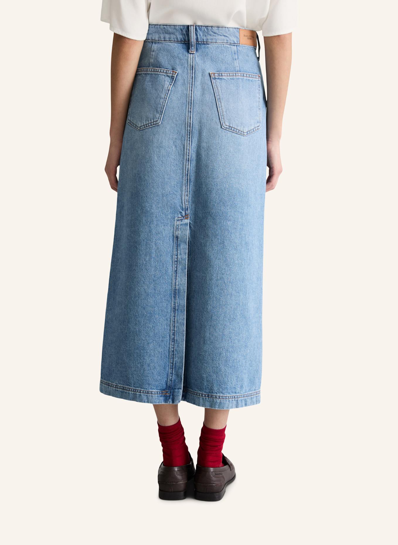Marc O'Polo DENIM Maxi-Jeansrock: BLAU
