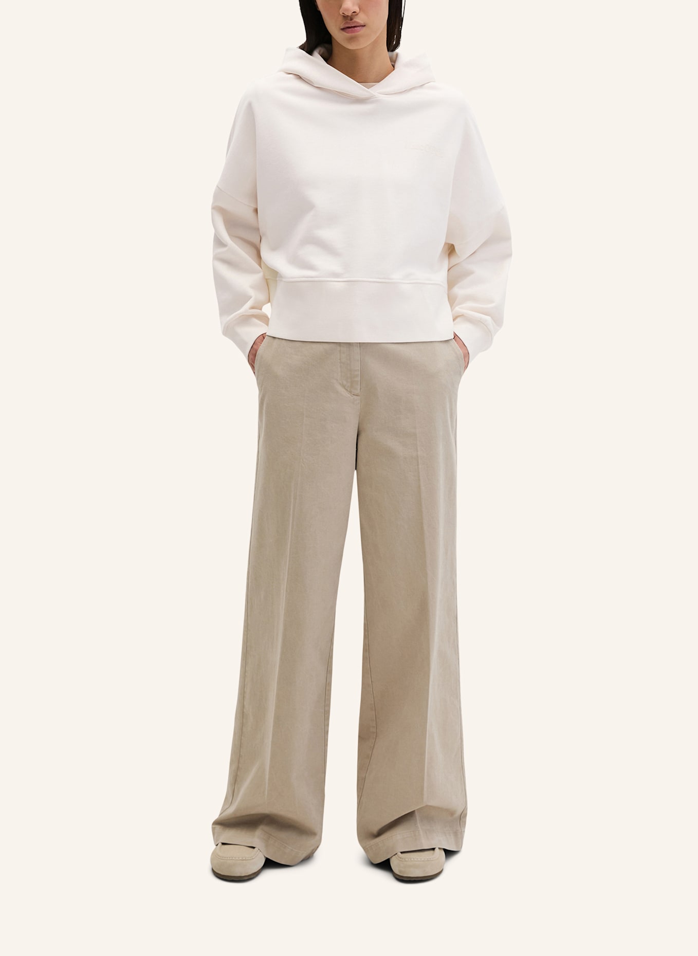 Marc O'Polo Kapuzen-Sweatshirt: ECRU