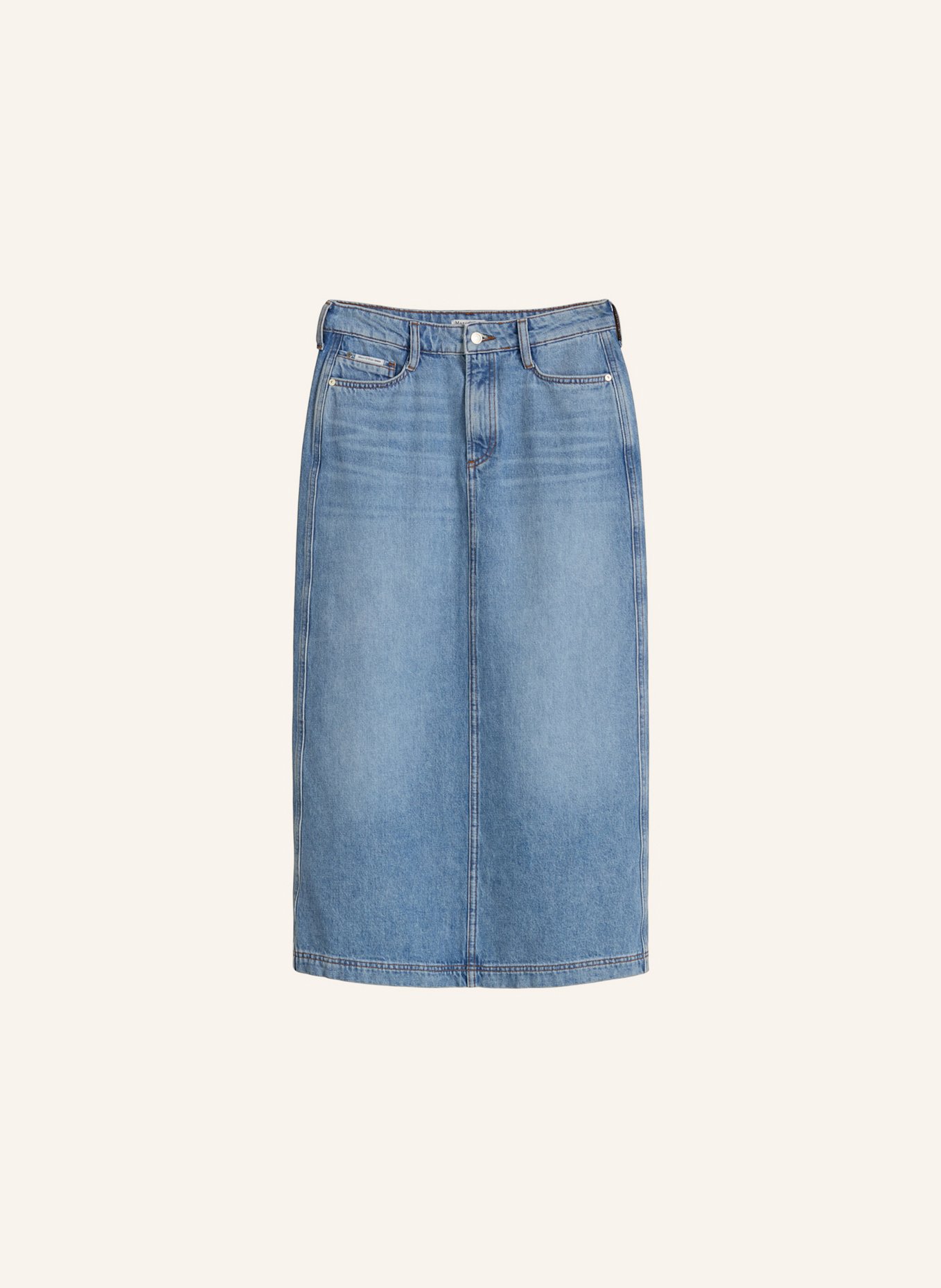Marc O'Polo DENIM Maxi-Jeansrock: BLAU