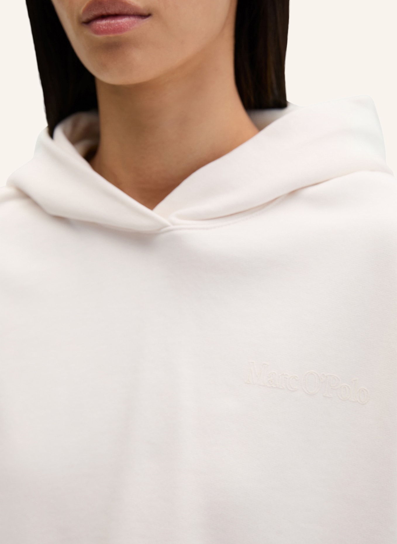 Marc O'Polo Kapuzen-Sweatshirt: ECRU