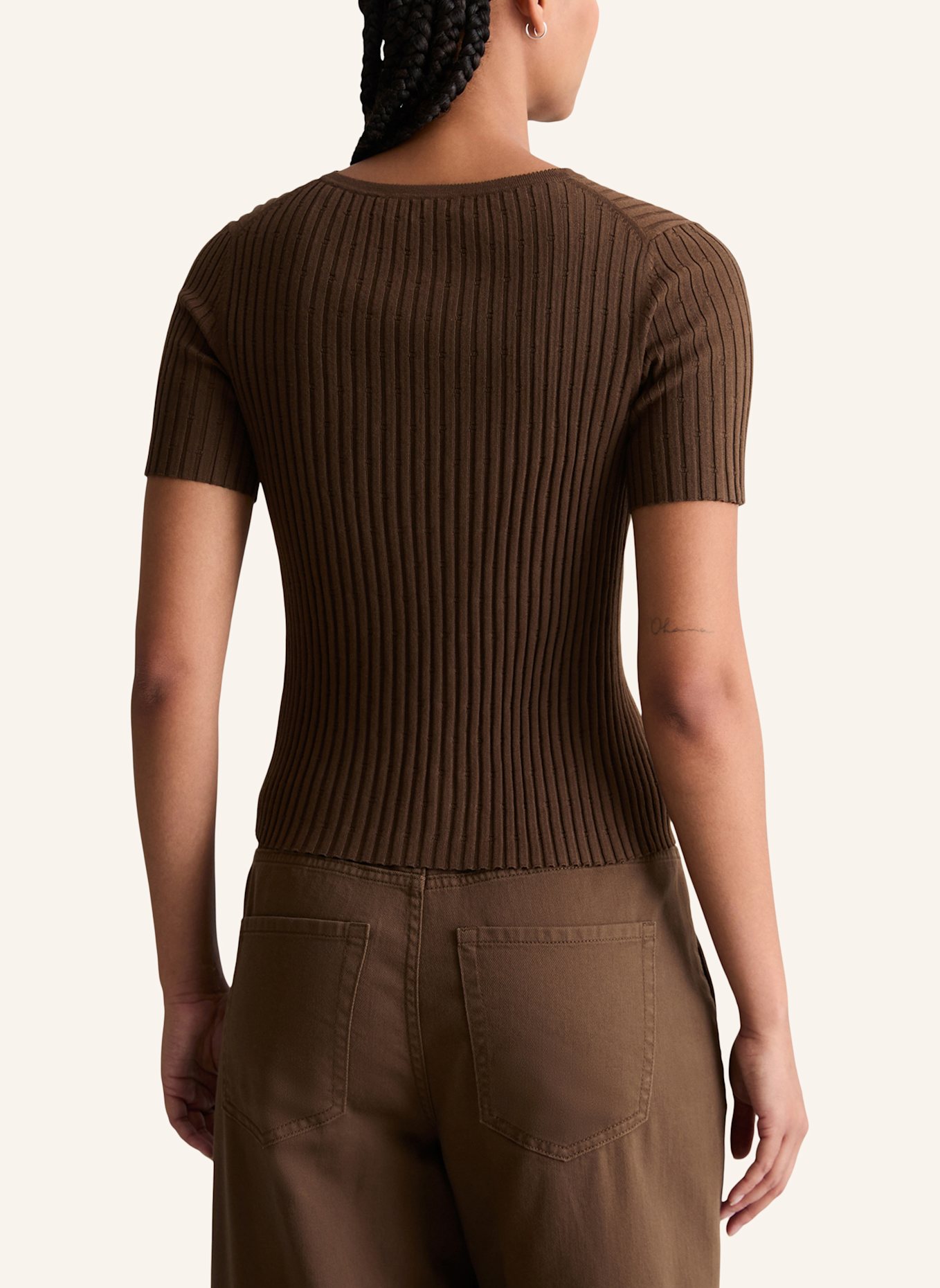 Marc O'Polo DENIM Feinstrickpullover: DUNKELBRAUN