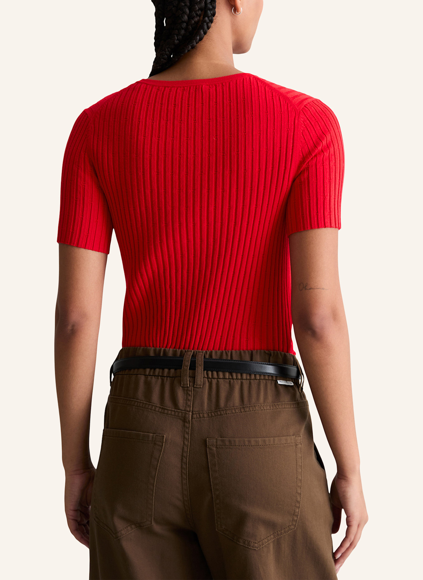 Marc O'Polo DENIM Feinstrickpullover: HELLROT