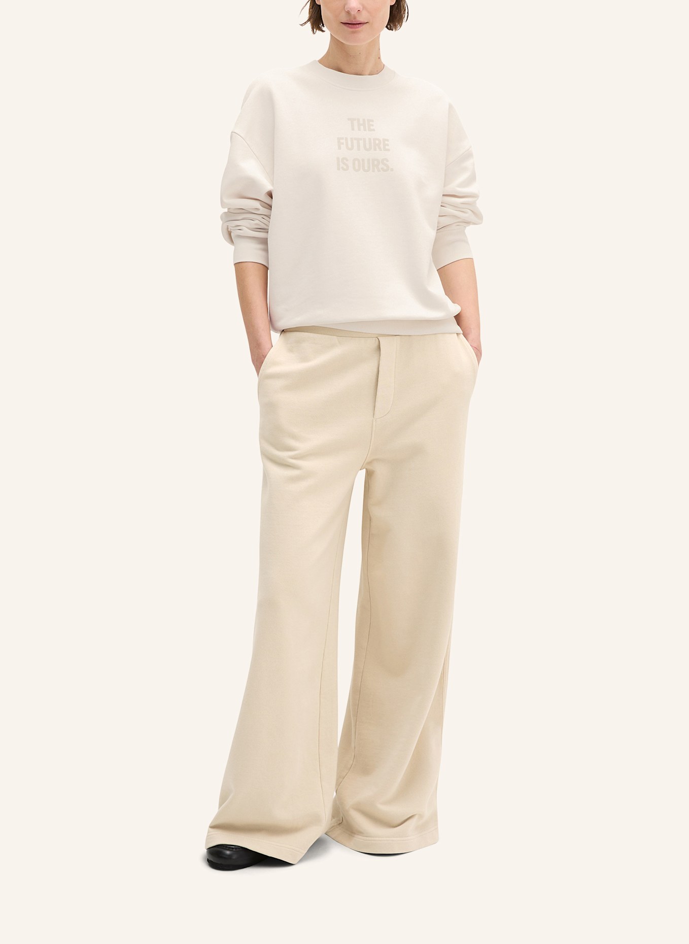 Marc O'Polo Woman's Day Sweatshirt: ECRU