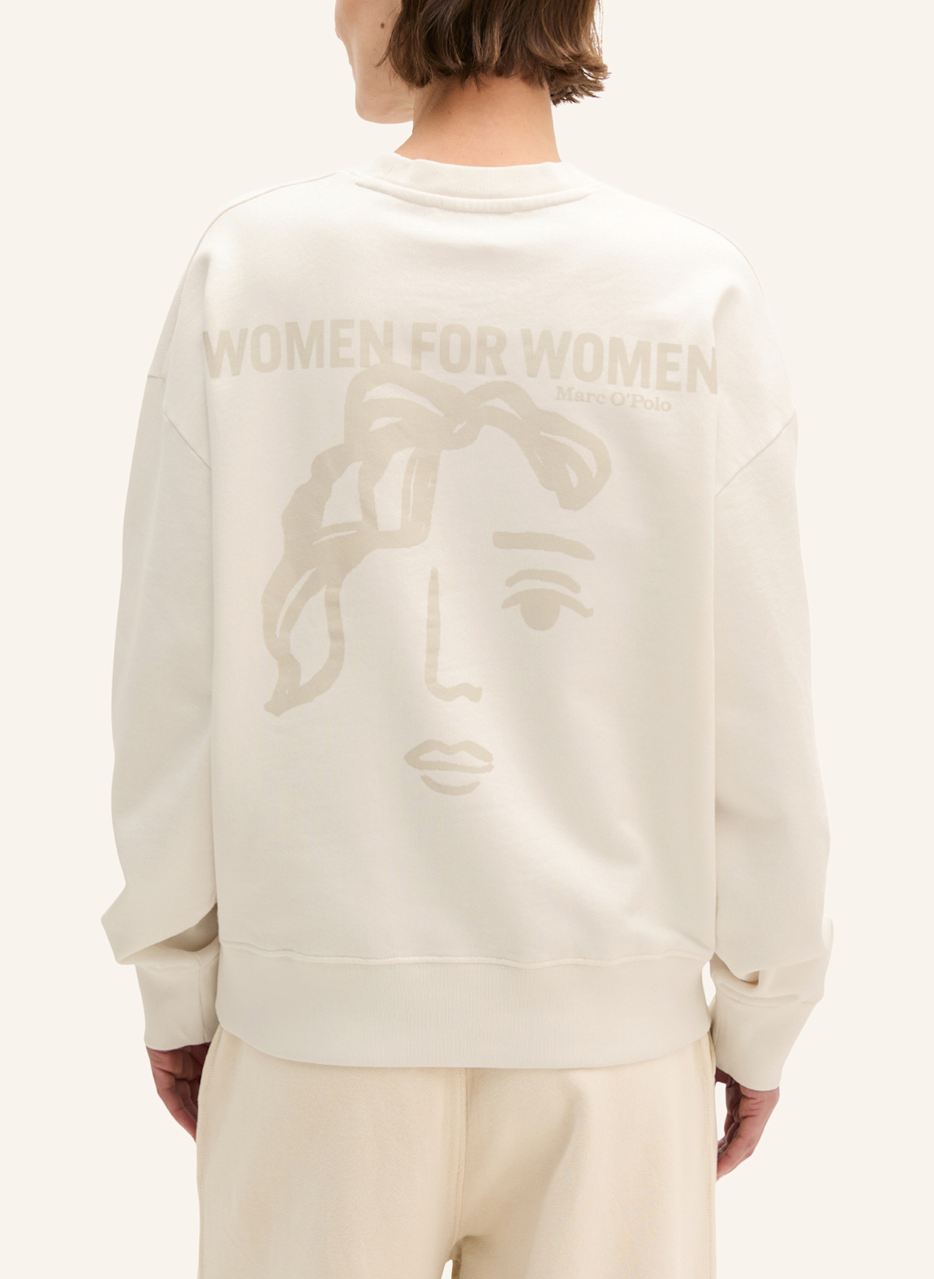 Marc O'Polo Woman's Day Sweatshirt: ECRU