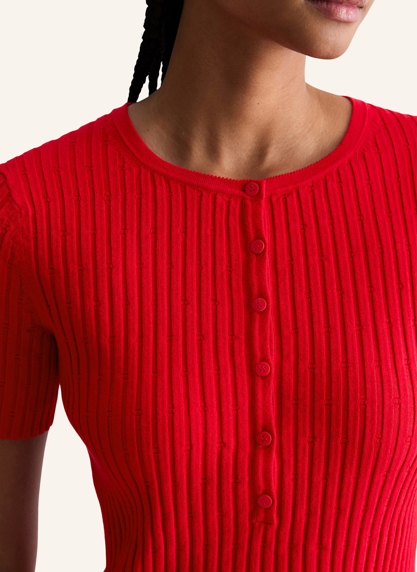 Marc O'Polo DENIM Feinstrickpullover: HELLROT