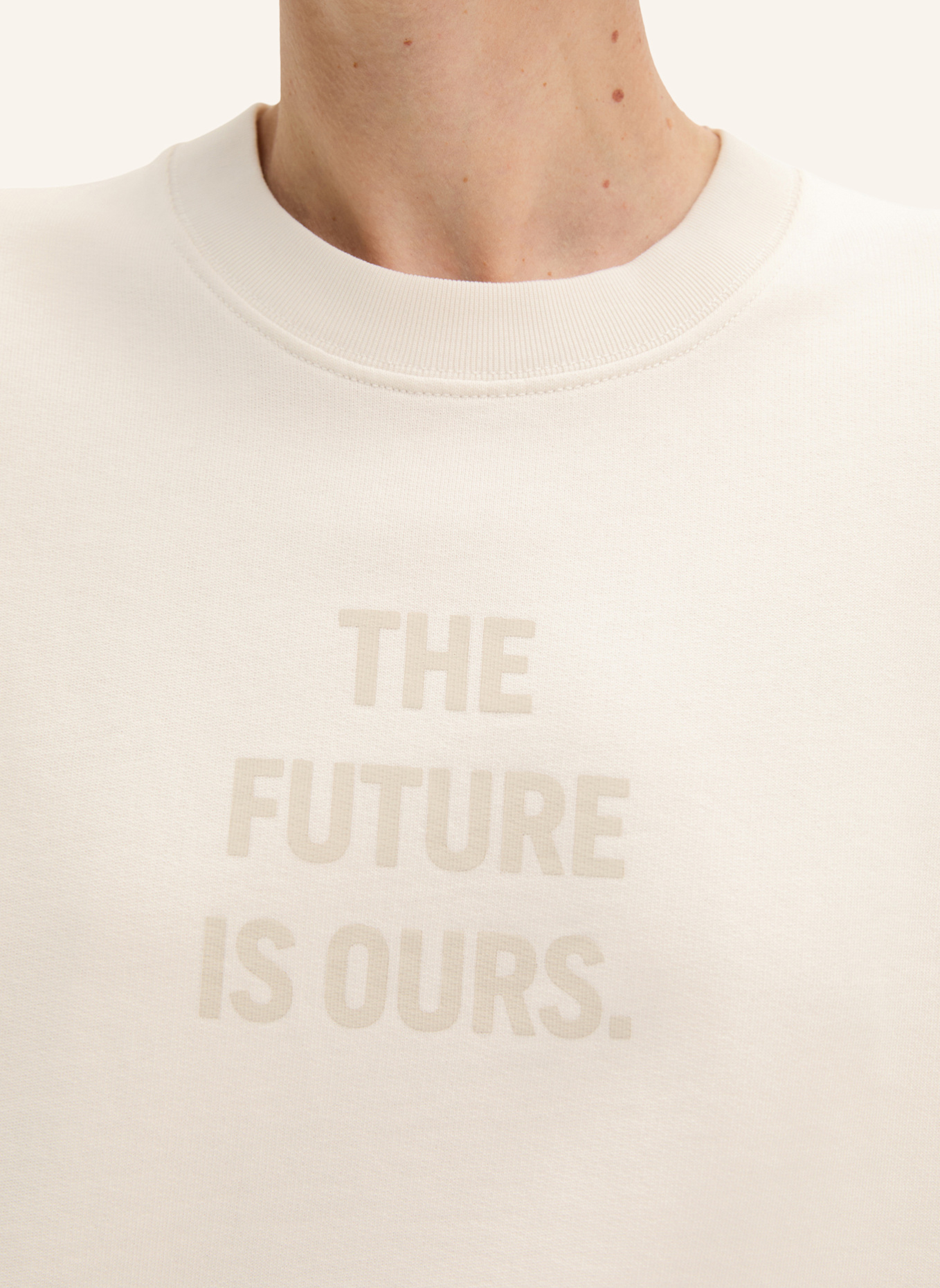 Marc O'Polo Woman's Day Sweatshirt: ECRU