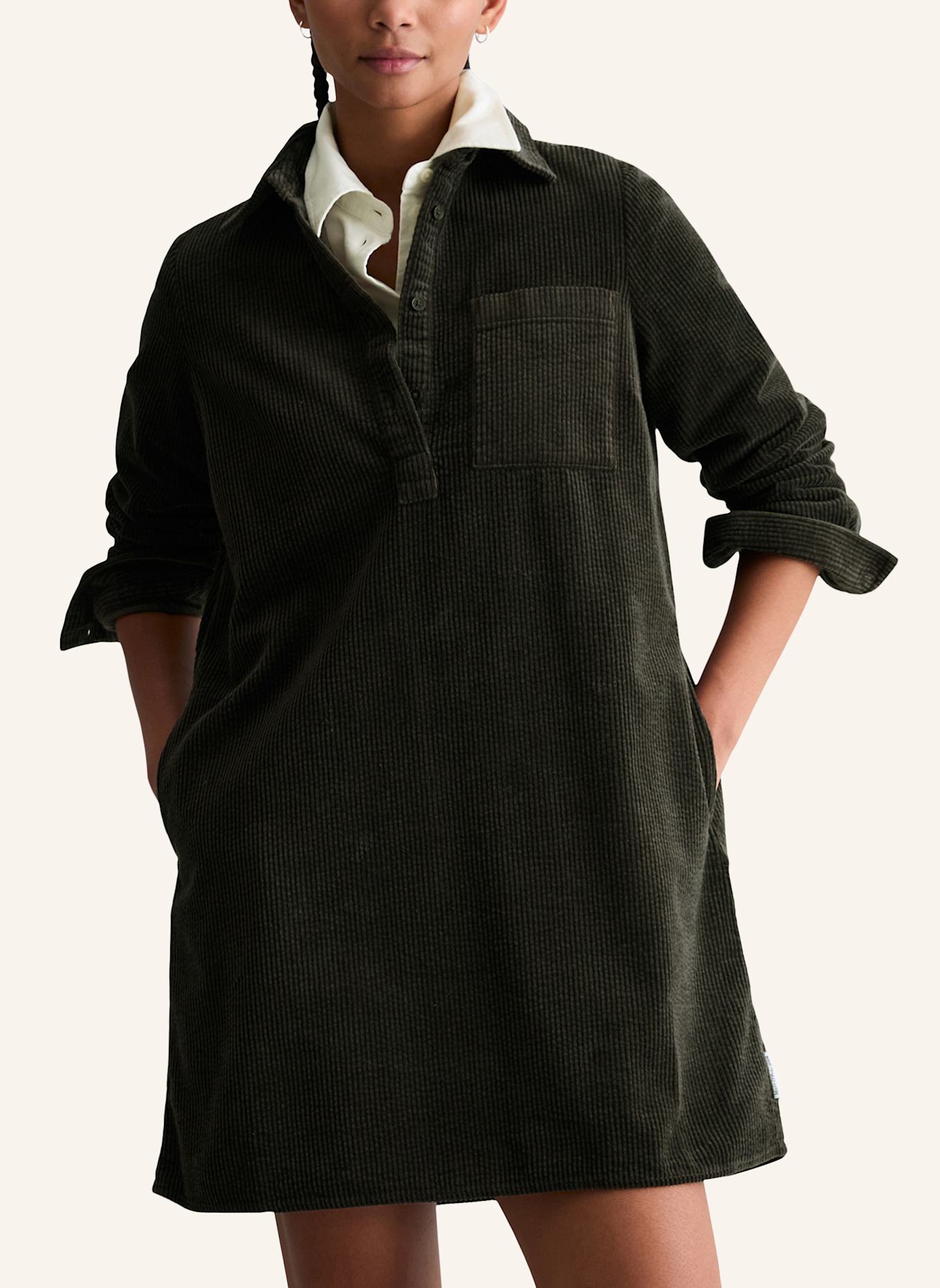 Marc O'Polo DENIM Cordkleid: DUNKELBRAUN