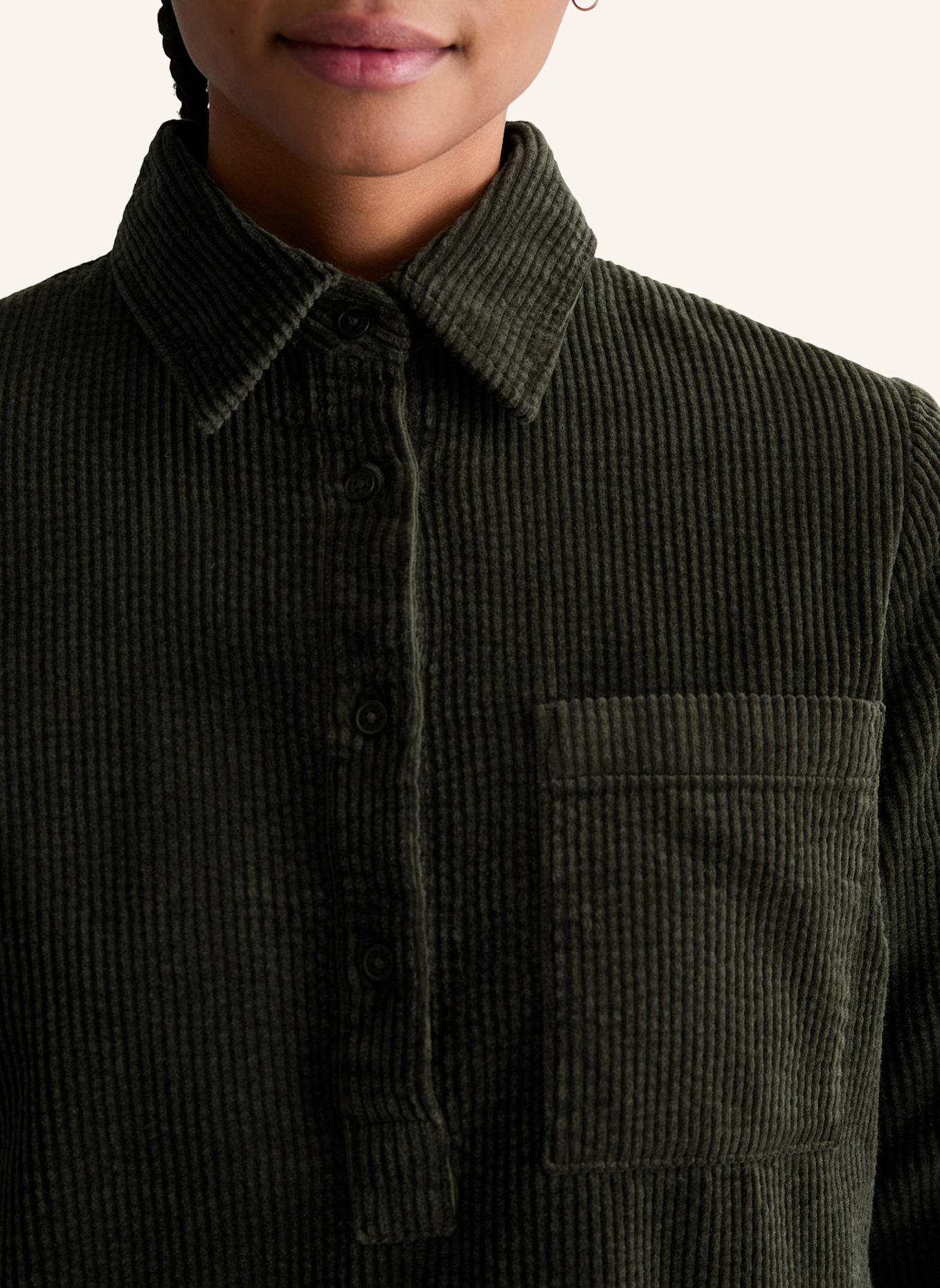 Marc O'Polo DENIM Cordkleid: DUNKELBRAUN