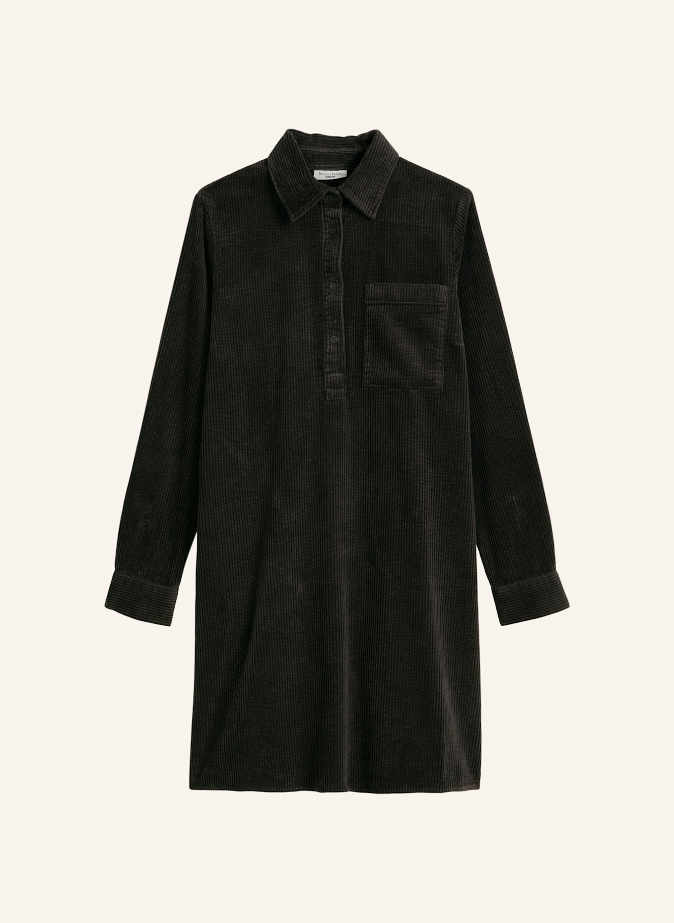 Marc O'Polo DENIM Cordkleid: DUNKELBRAUN
