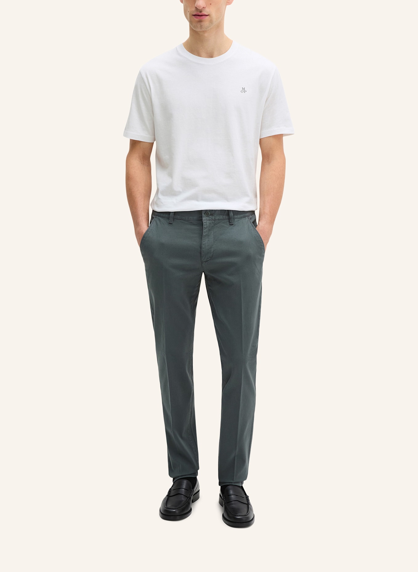 Marc O'Polo Hose Model Stig shaped: DUNKELGRAU