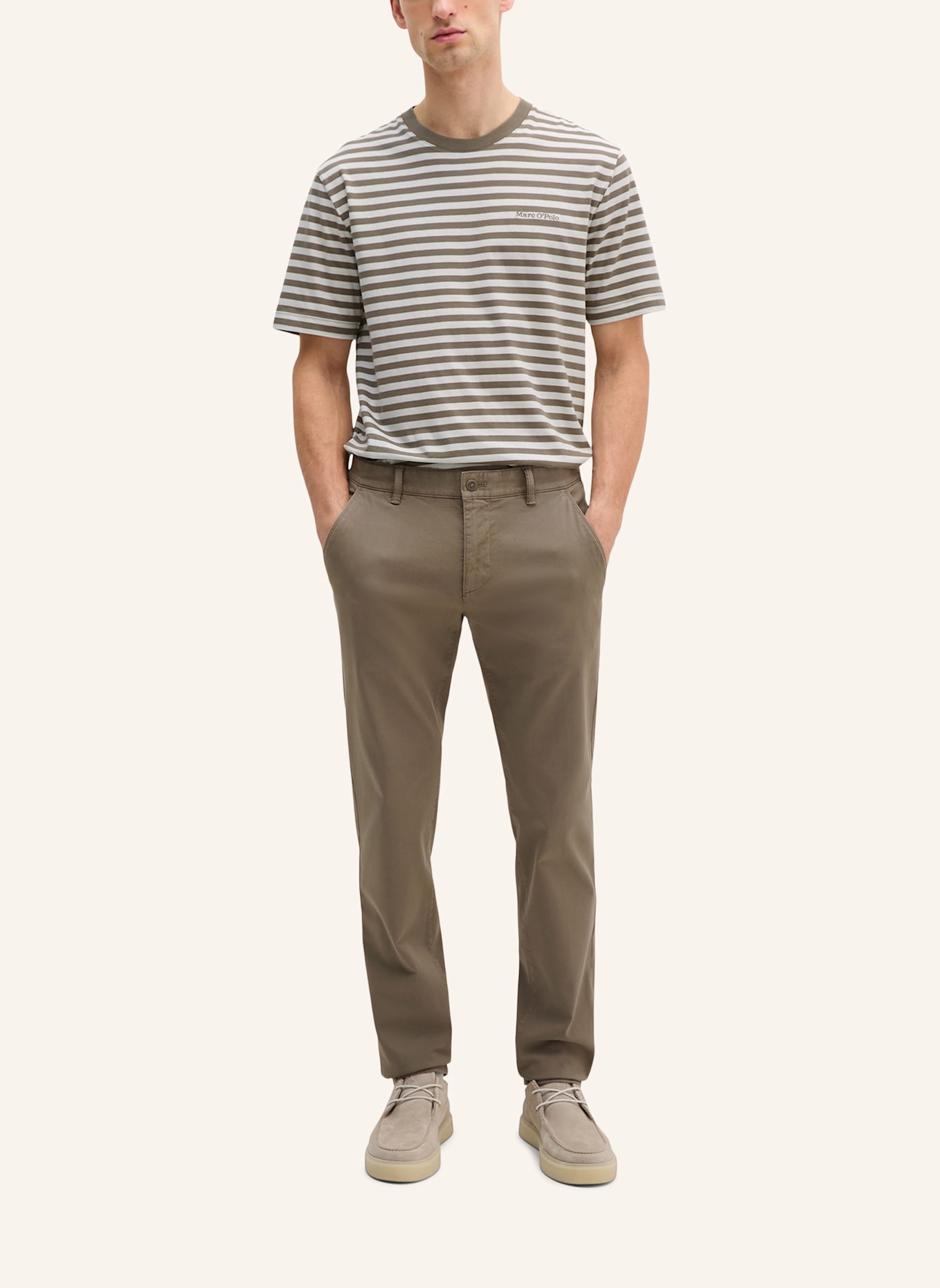 Marc O'Polo Hose Model Stig shaped: BRAUN