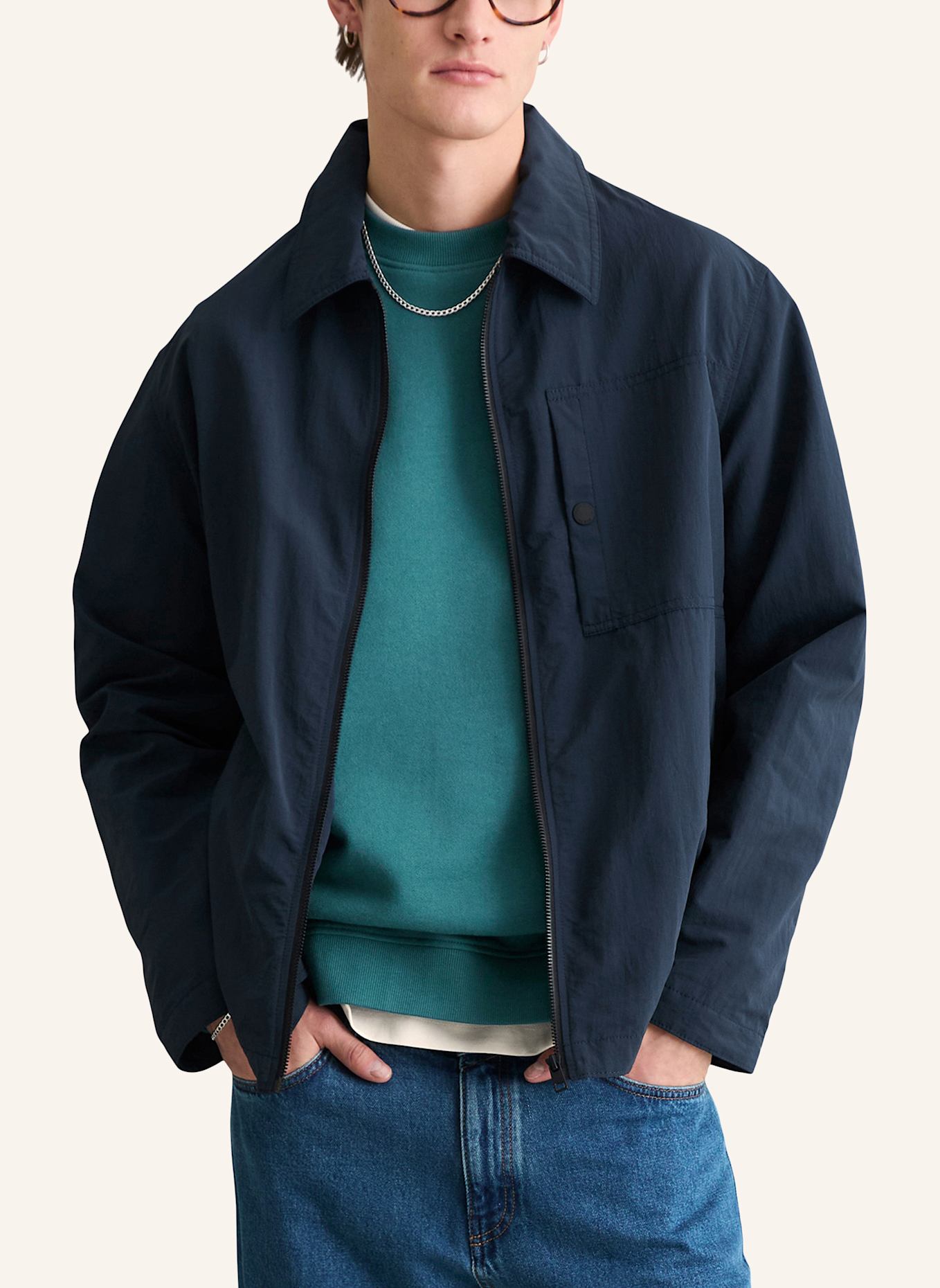 Marc O'Polo DENIM Jacke: DUNKELBLAU