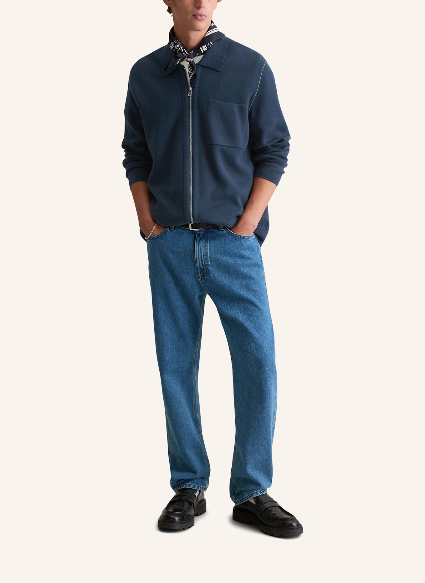 Marc O'Polo DENIM Strickjacke: DUNKELBLAU