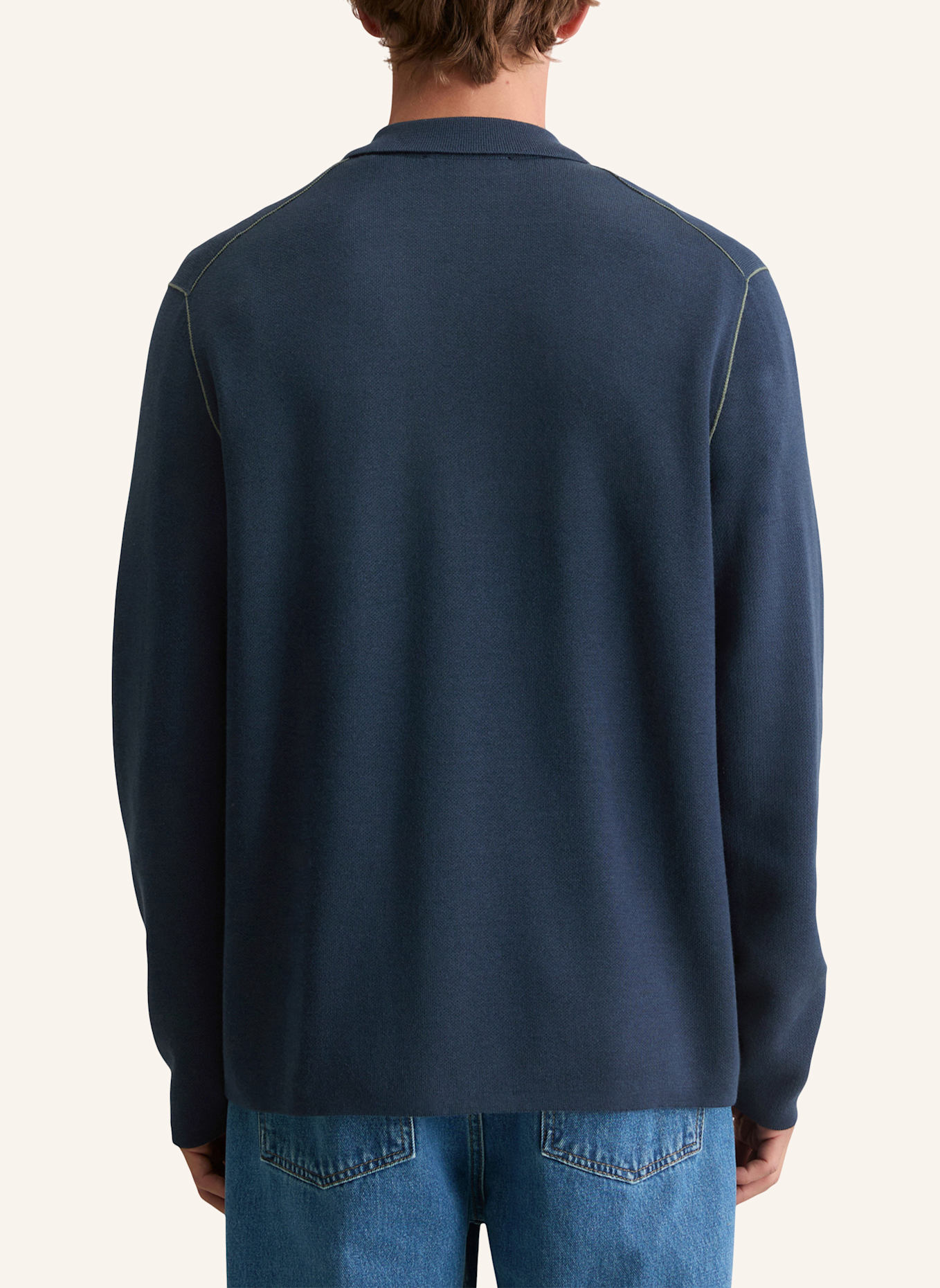 Marc O'Polo DENIM Strickjacke: DUNKELBLAU