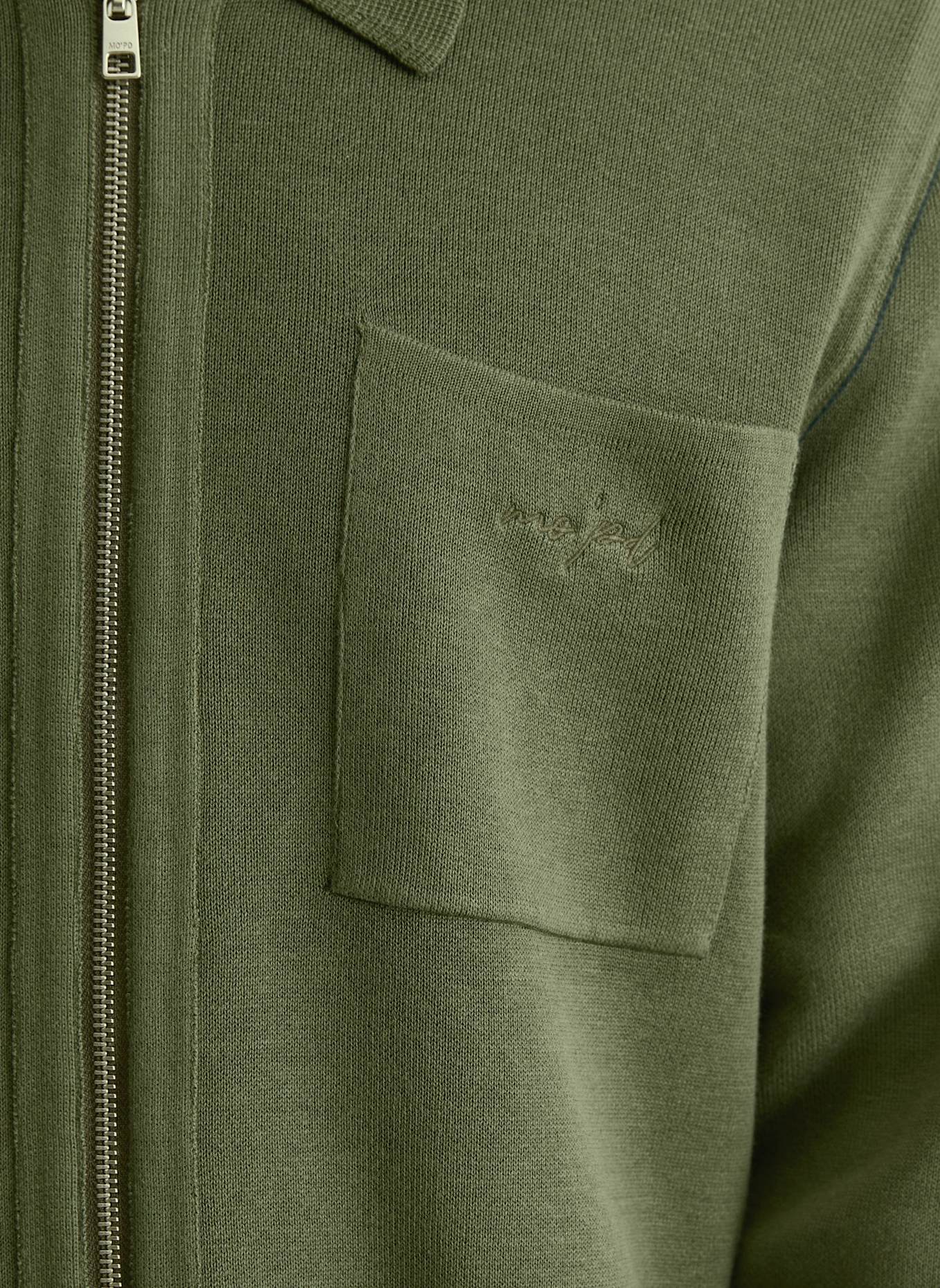 Marc O'Polo DENIM Strickjacke: DUNKELGRÜN