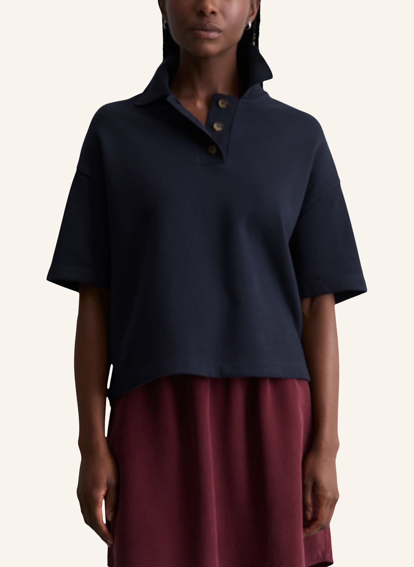 Marc O'Polo DENIM Poloshirt: DUNKELBLAU