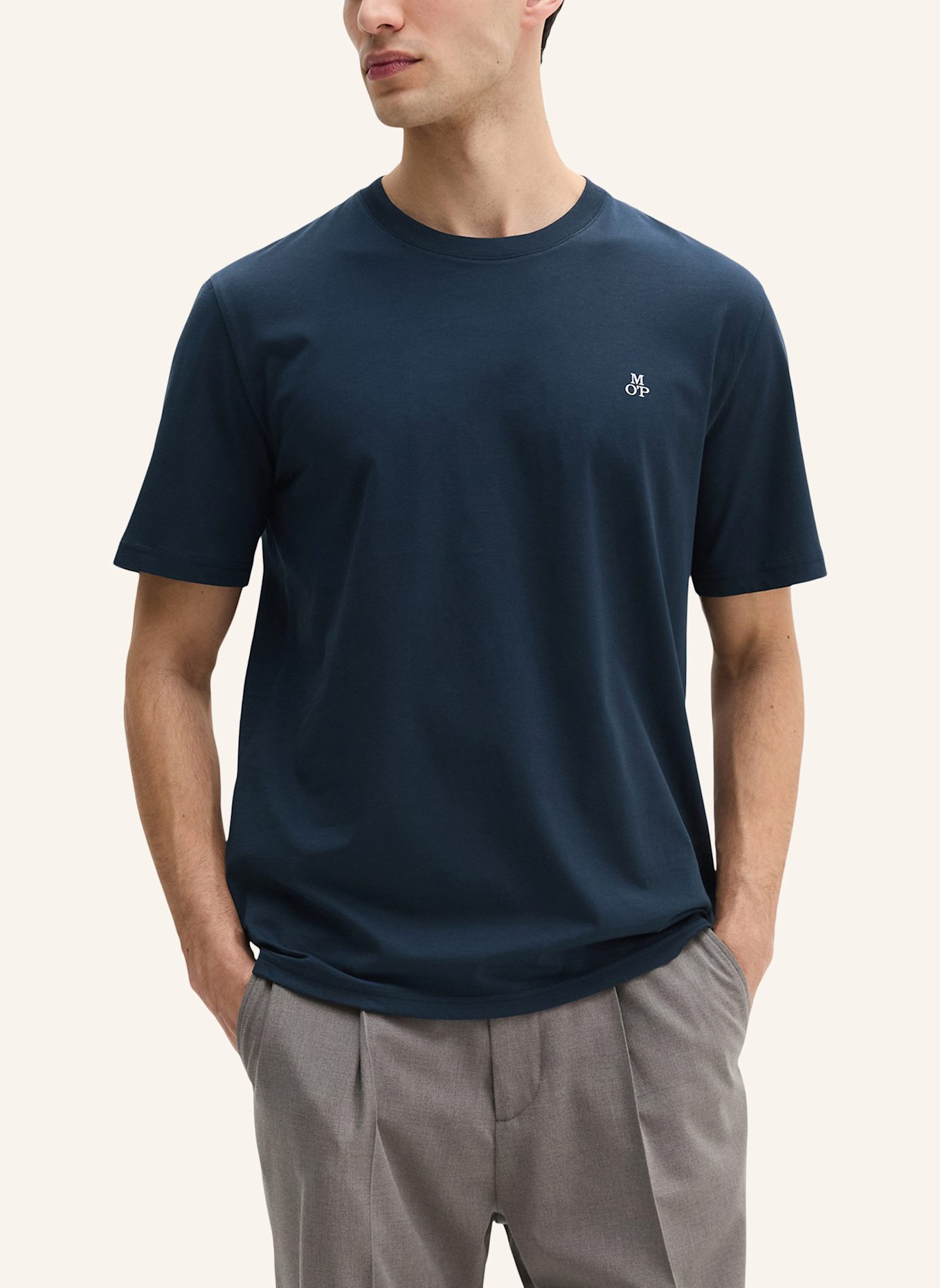 Marc O'Polo T-Shirt Dreierpack: WEISS/ DUNKELBLAU