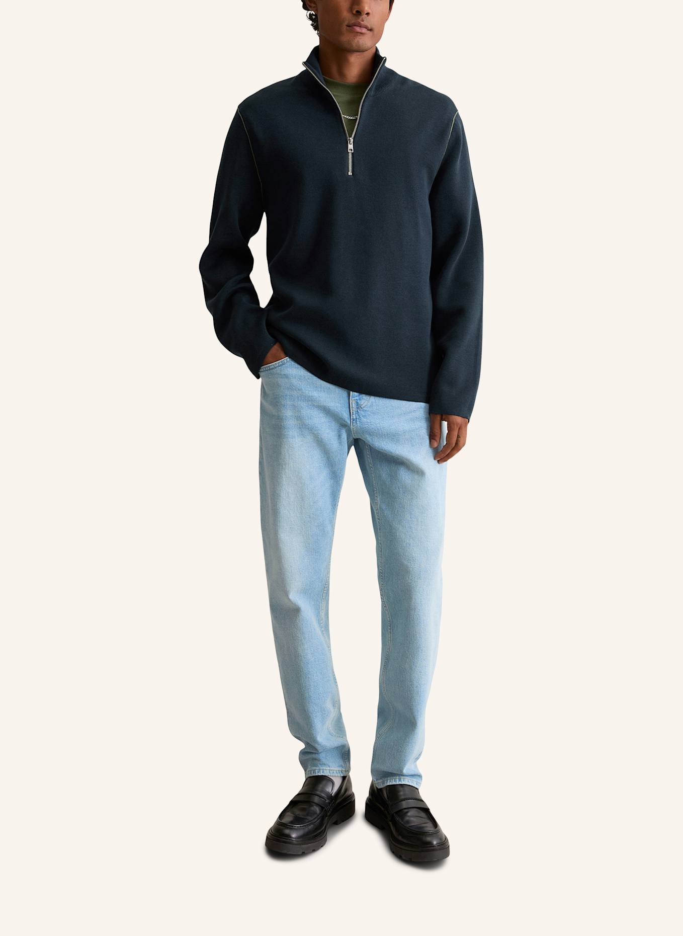 Marc O'Polo DENIM Pullover: DUNKELBLAU