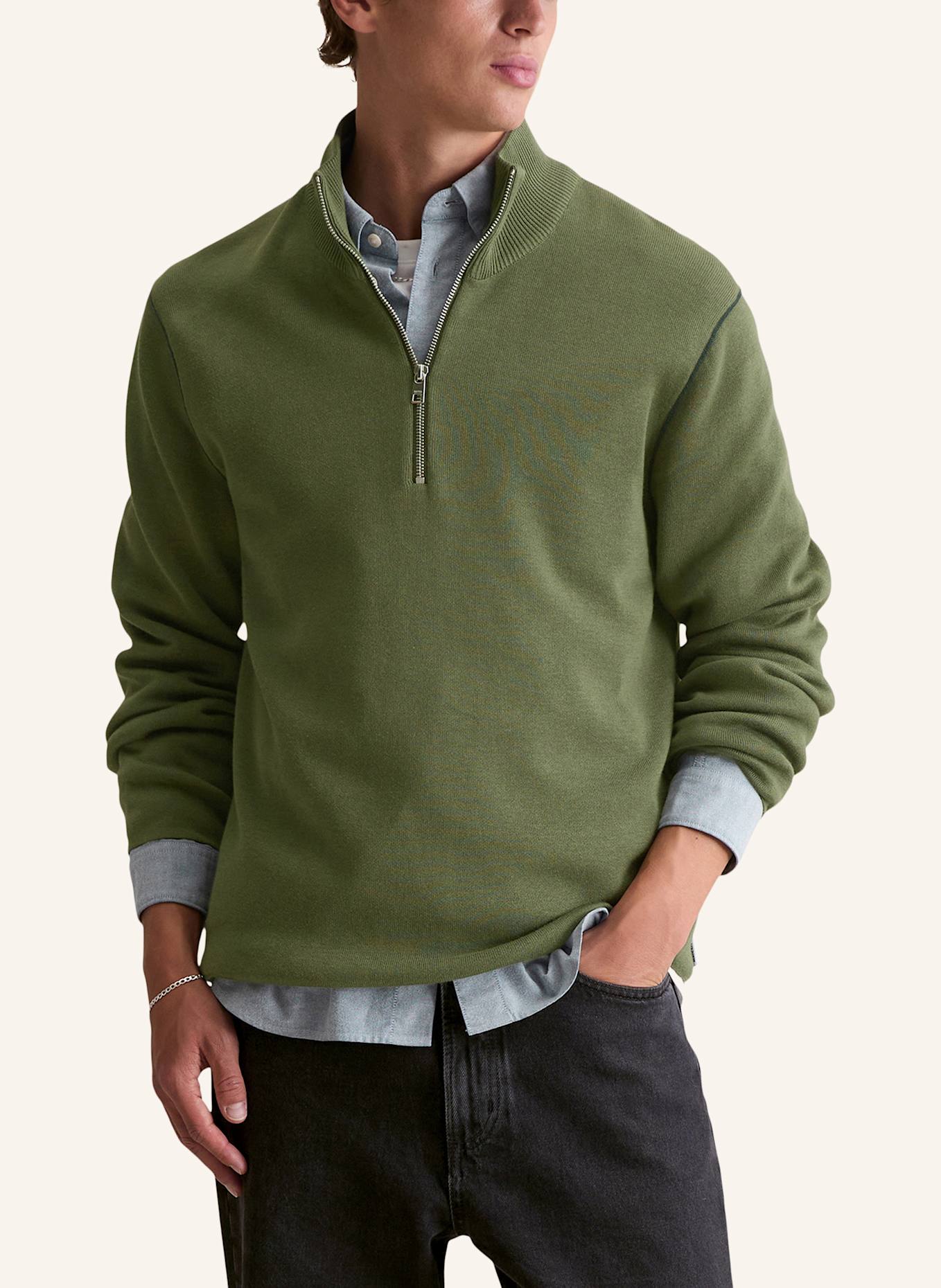 Marc O'Polo DENIM Pullover: DUNKELGRÜN