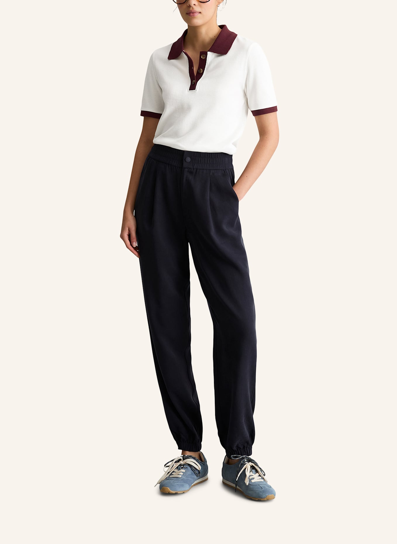 Marc O'Polo DENIM Joggpants: DUNKELBLAU