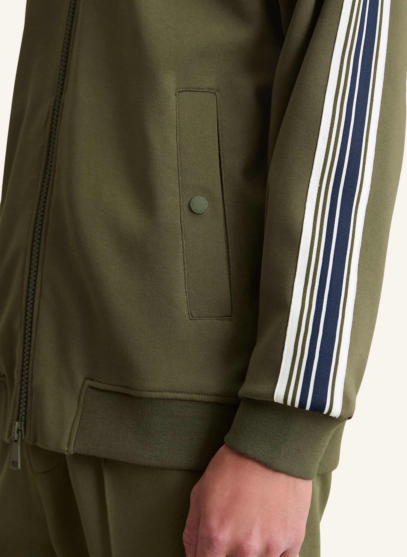 Marc O'Polo DENIM Trainingsjacke: DUNKELGRÜN