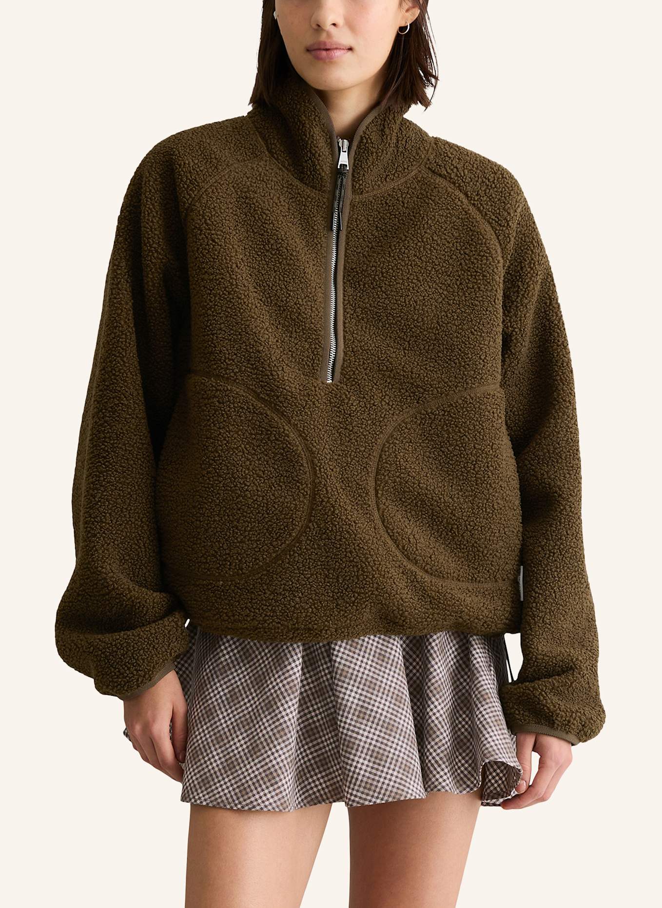 Marc O'Polo DENIM Teddyweste: DUNKELBRAUN