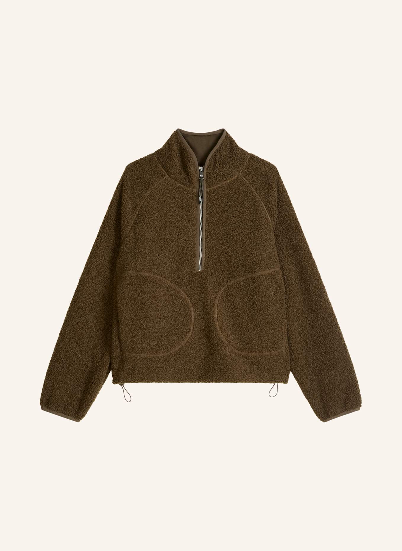 Marc O'Polo DENIM Teddyweste: DUNKELBRAUN