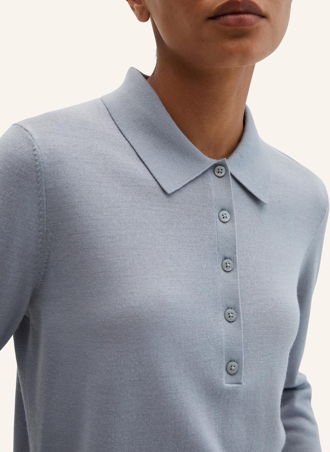 Marc O'Polo Feinstrick-Poloshirt: GRAU