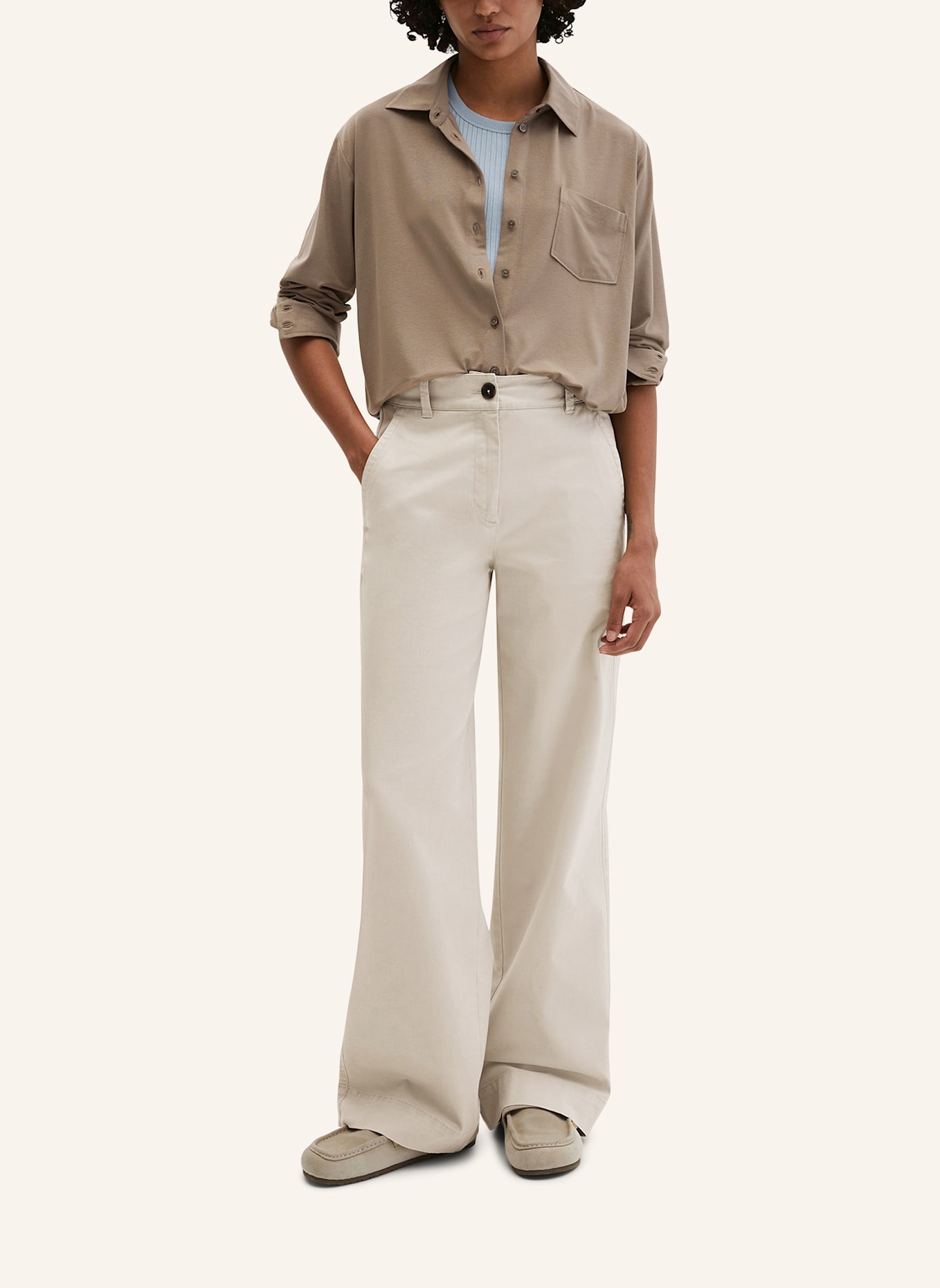 Marc O'Polo Jerseybluse: BRAUN