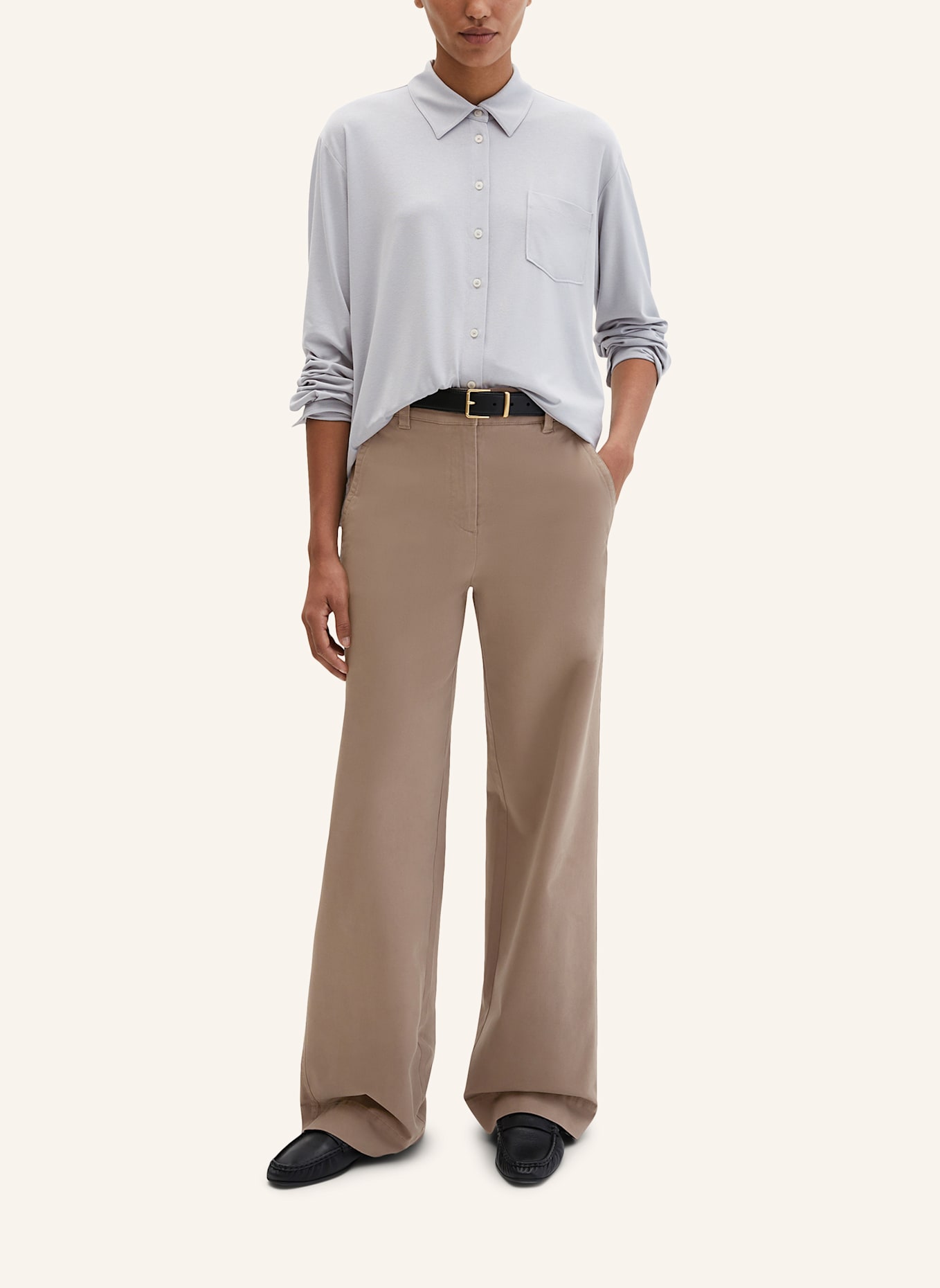 Marc O'Polo Jerseybluse: GRAU