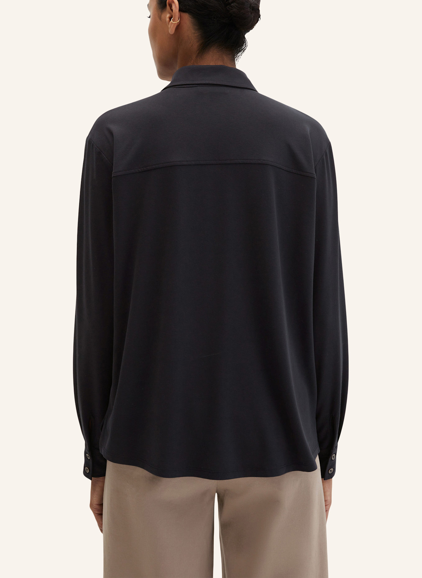 Marc O'Polo Jerseybluse: DUNKELBLAU