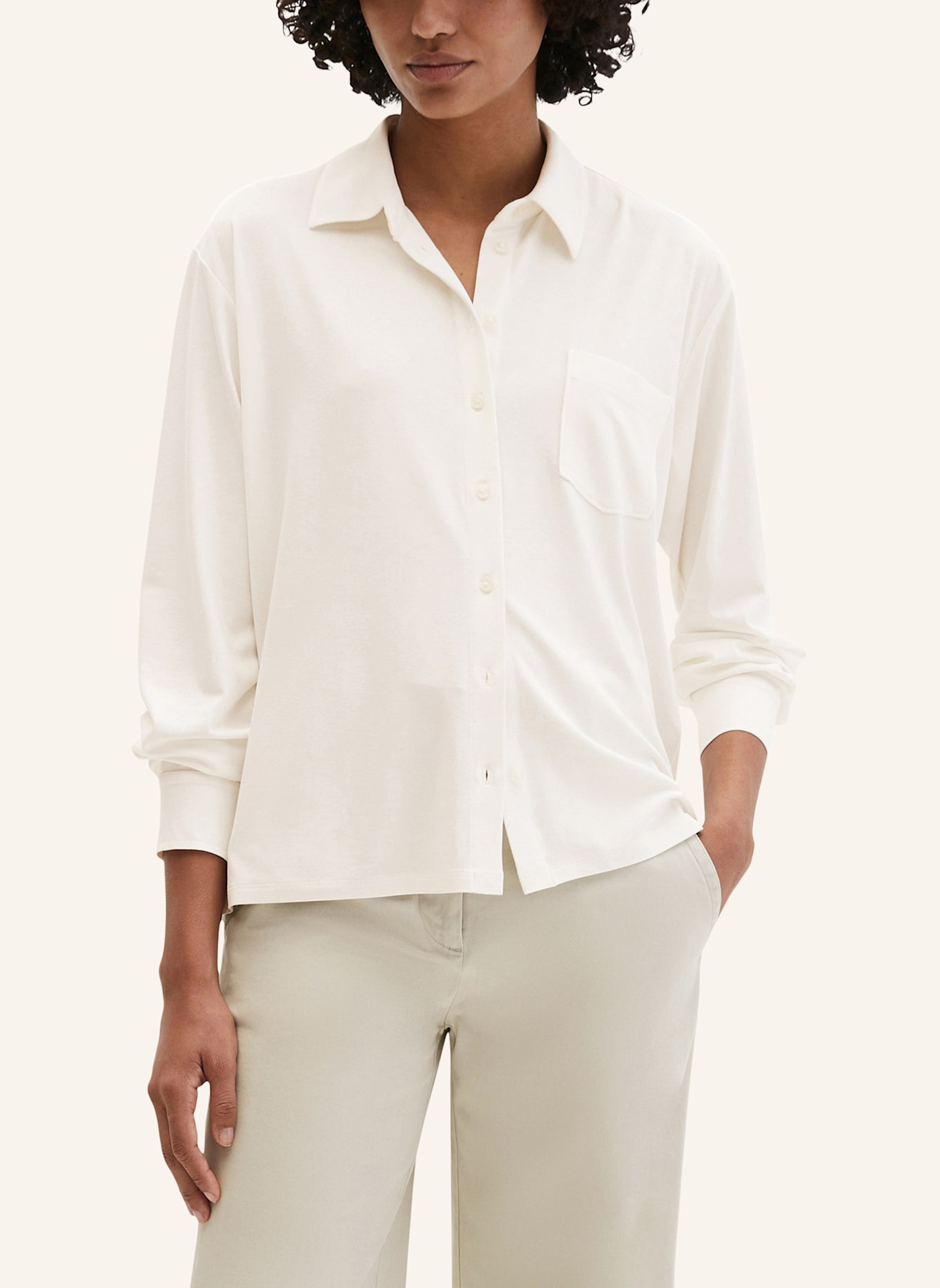 Marc O'Polo Jerseybluse: ECRU