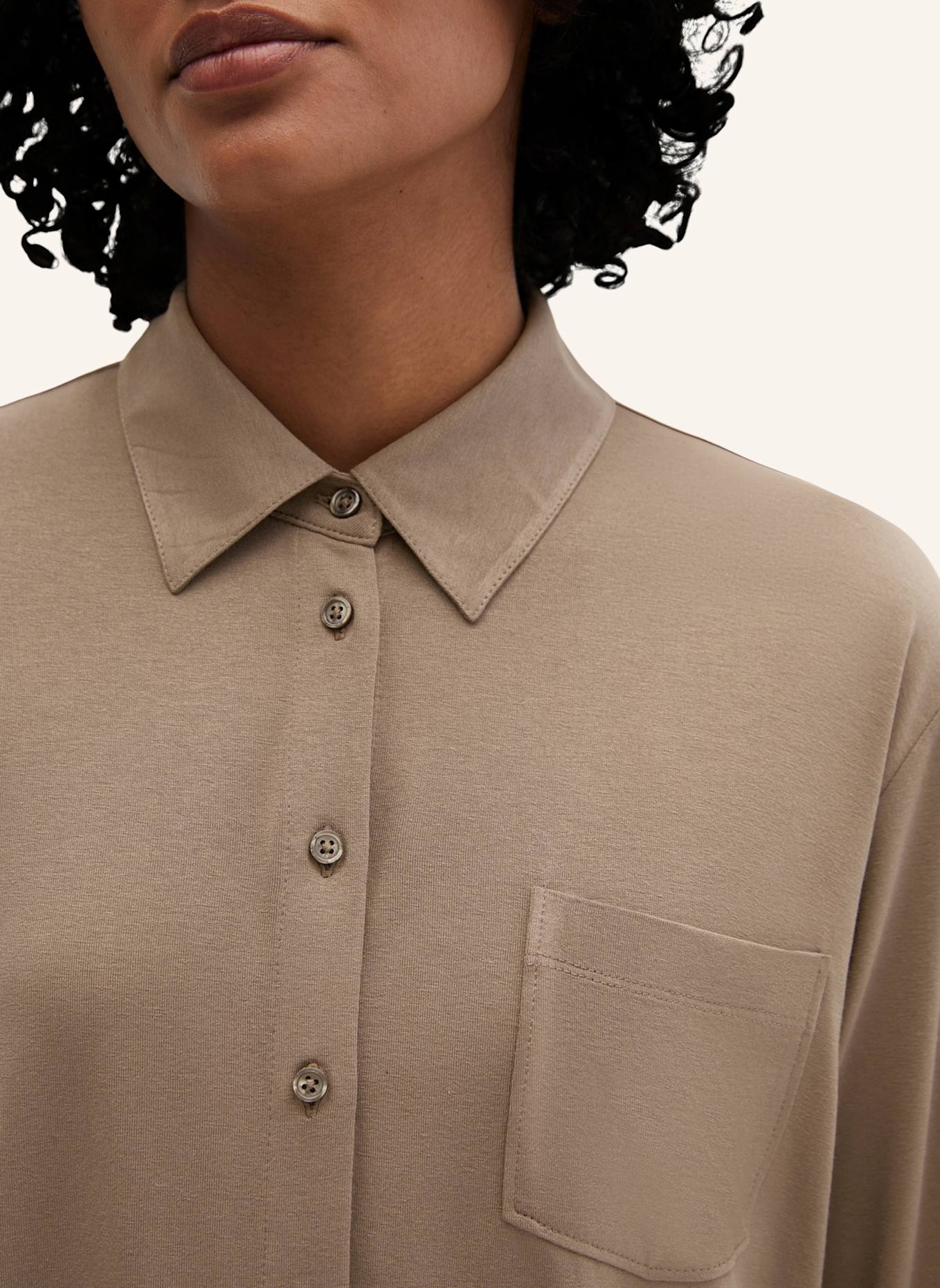 Marc O'Polo Jerseybluse: BRAUN