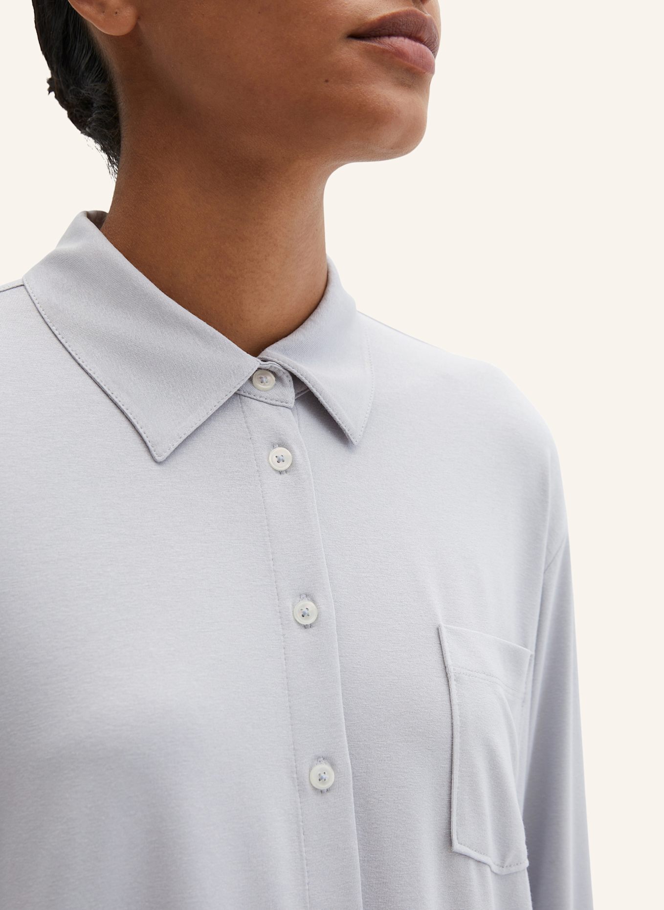 Marc O'Polo Jerseybluse: GRAU