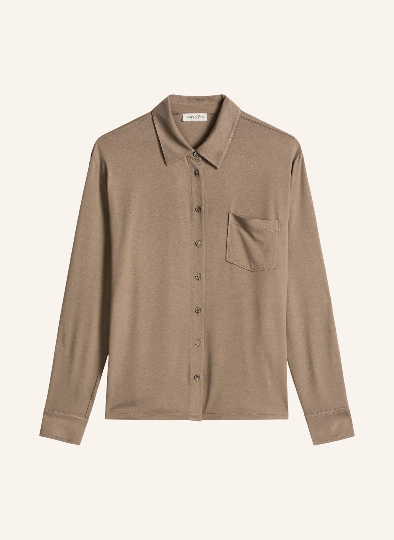 Marc O'Polo Jerseybluse: BRAUN