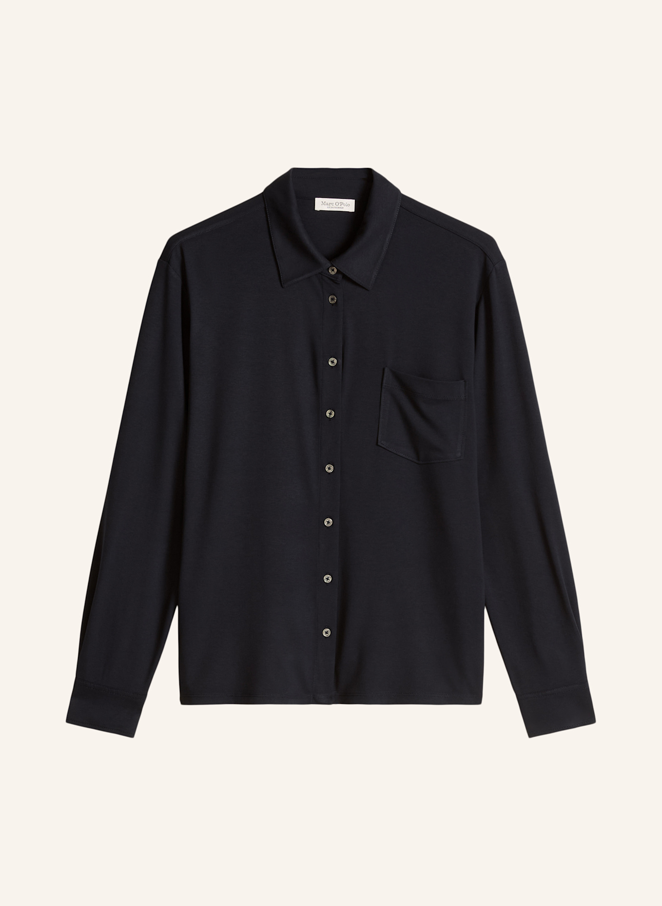 Marc O'Polo Jerseybluse: DUNKELBLAU