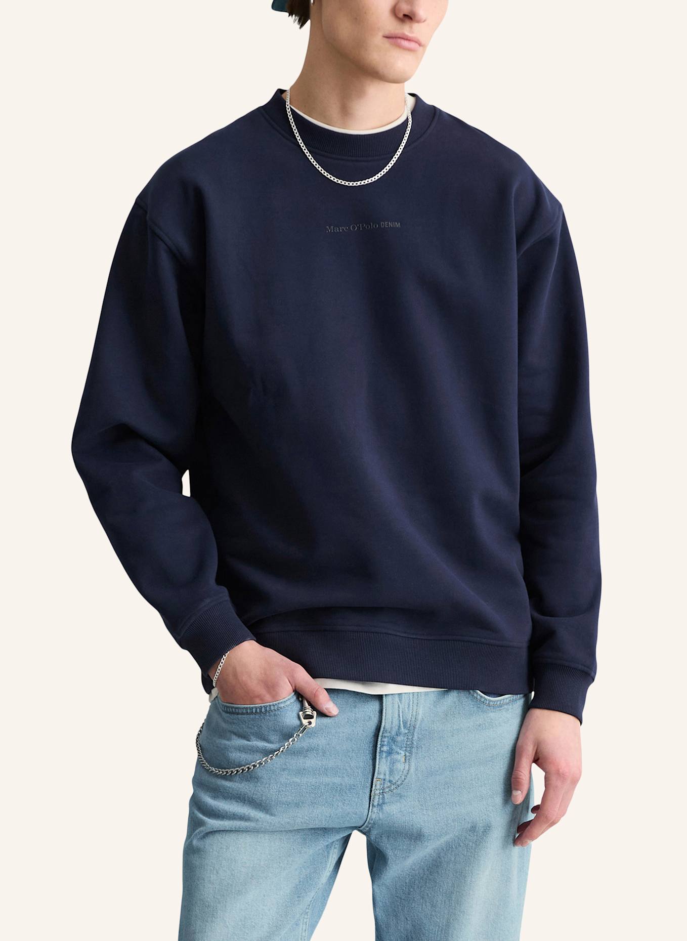 Marc O'Polo DENIM Sweatshirt: DUNKELBLAU
